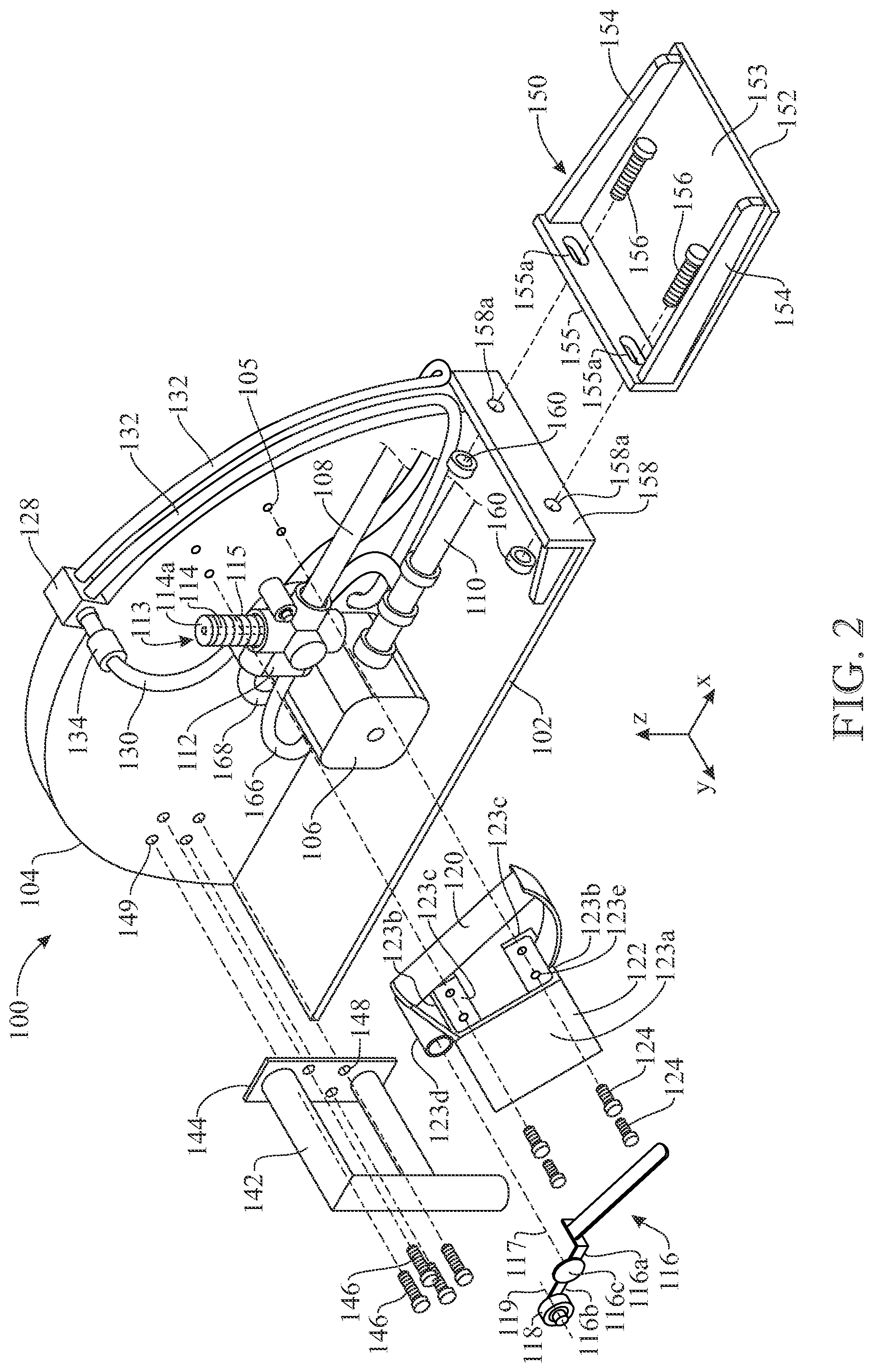 Patent US12304108 Figure 2 – Handheld hydraulic-powered concrete-cutting handsaw