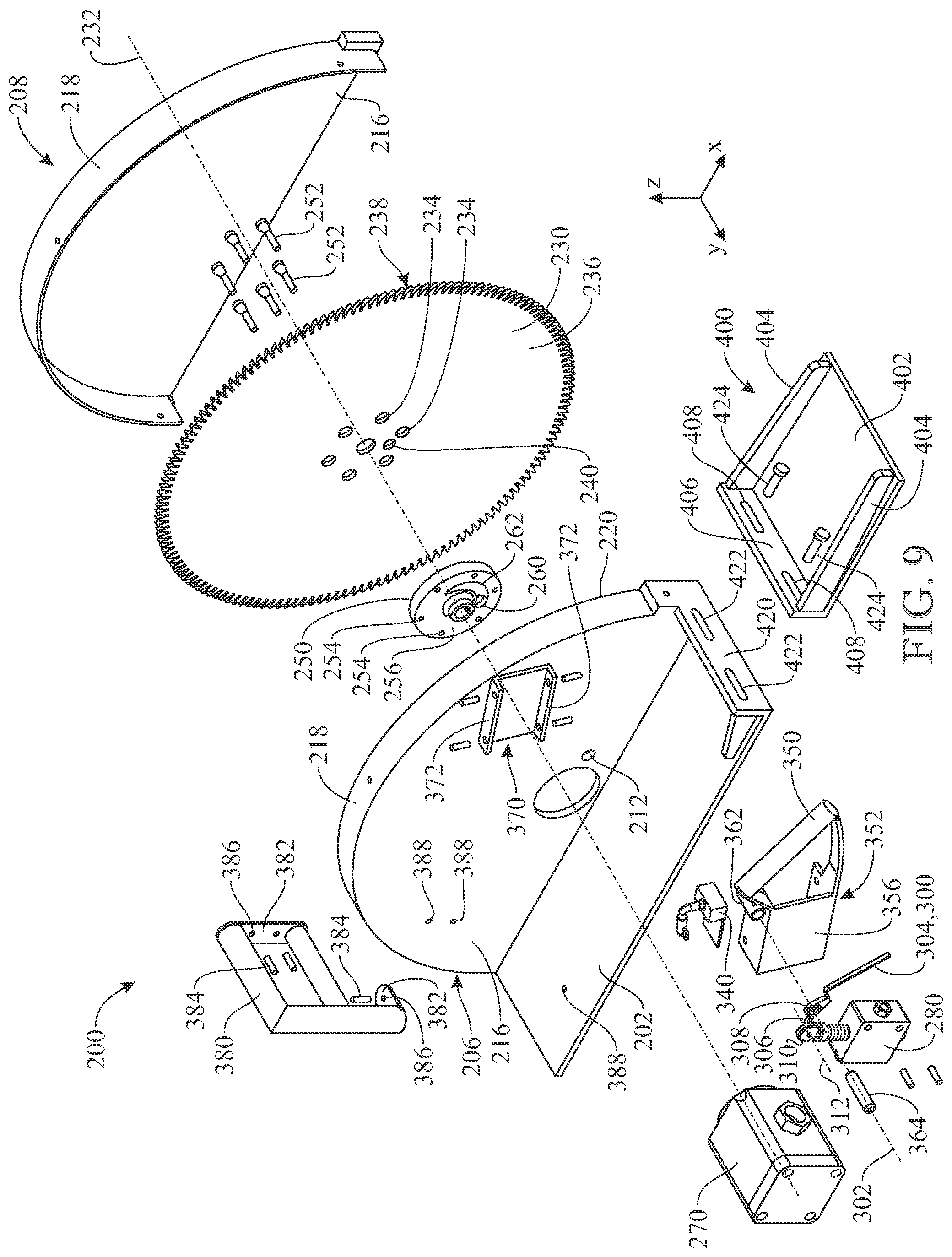 Patent US12304108 Figure 9 – Handheld hydraulic-powered concrete-cutting handsaw