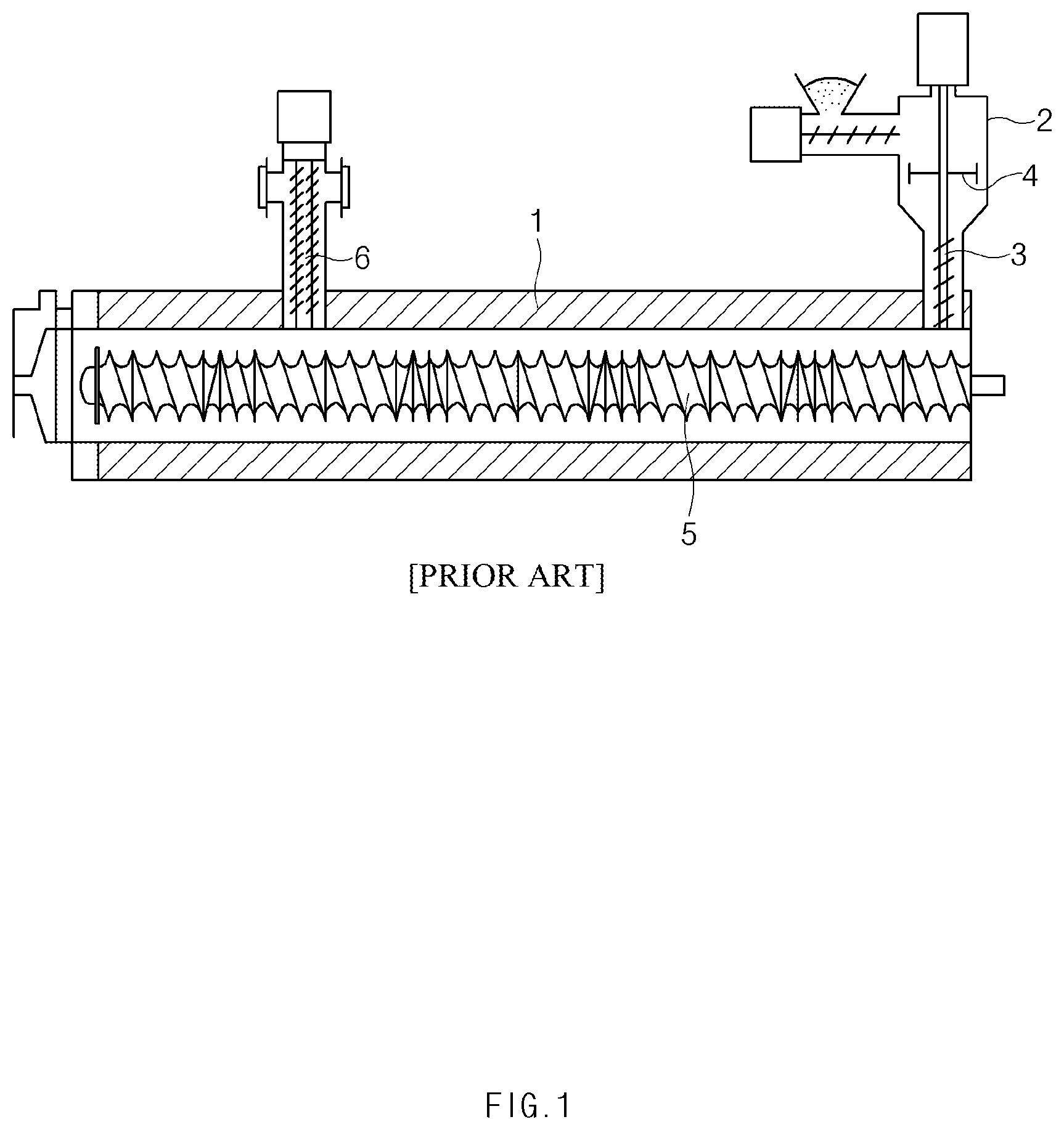 Patent US12304111 Figure 1 – Extruder