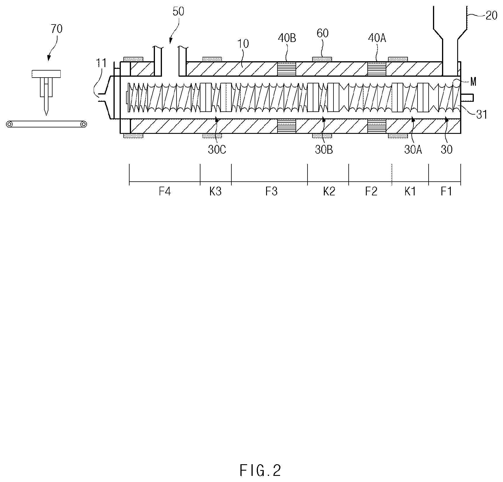 Patent US12304111 Figure 2 – Extruder