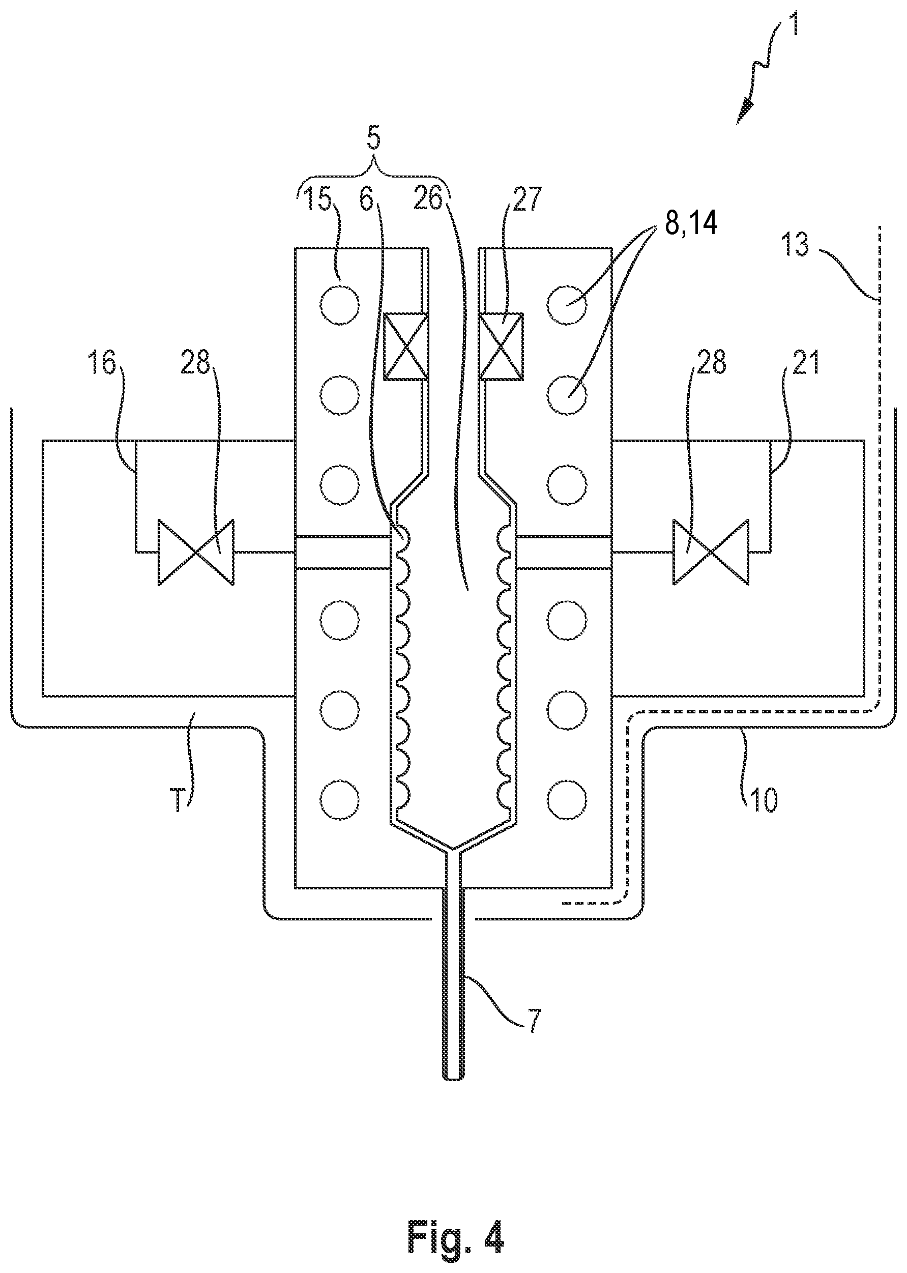 Patent US12304113 Figure 3 – Device and method for the production of plastic parts with drying and desiccant feed devices