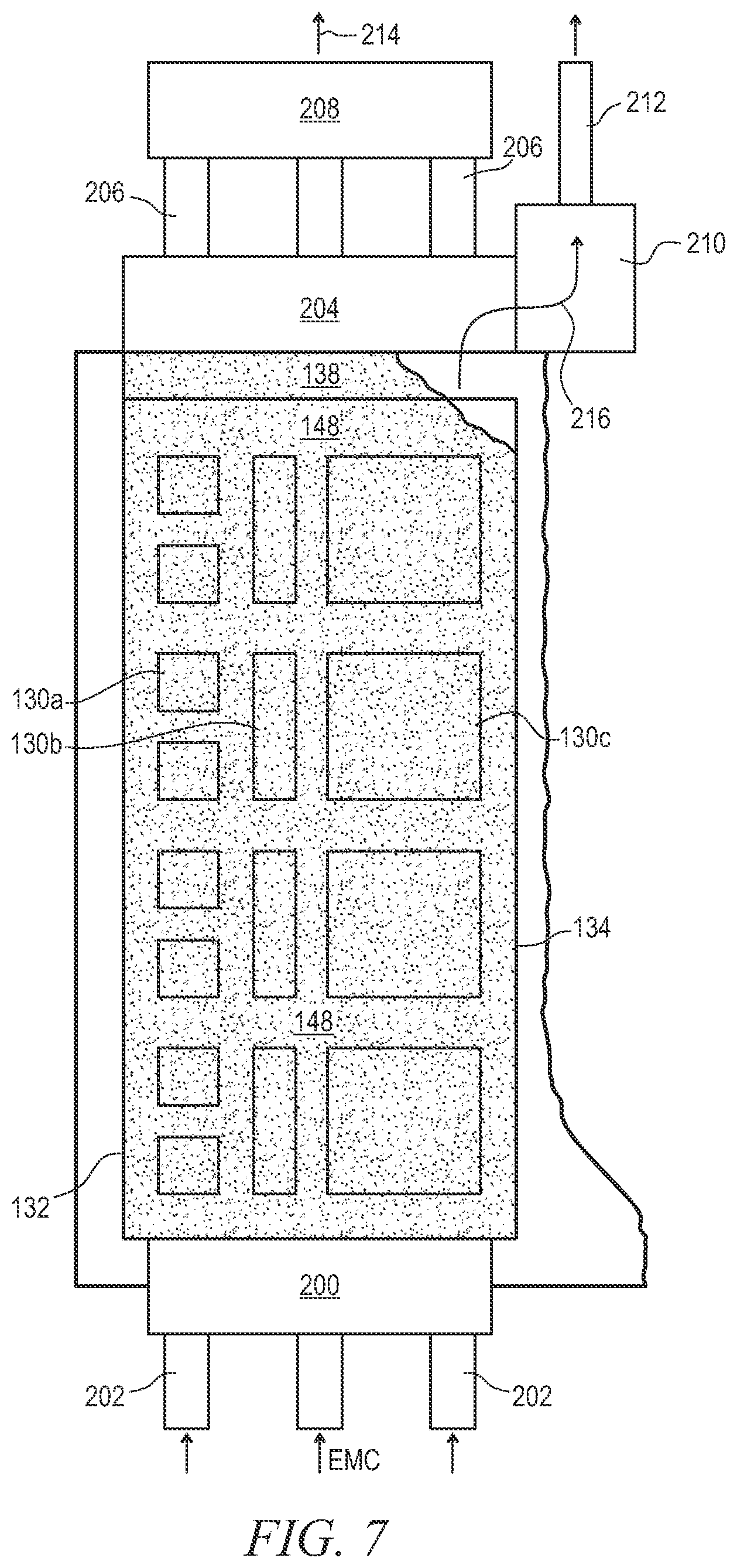 Patent US12304122 Figure 8 – Semiconductor manufacturing device and method of enhancing mold gate injector and air vent to reduce voids in encapsulant