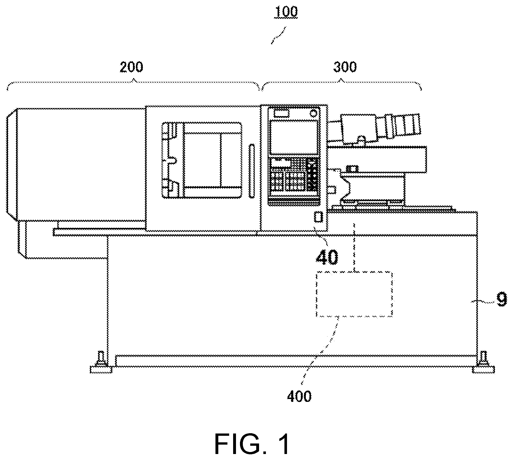 Patent US12304127 Figure 1 – Injection molding machine and inspection method of injection molding machine