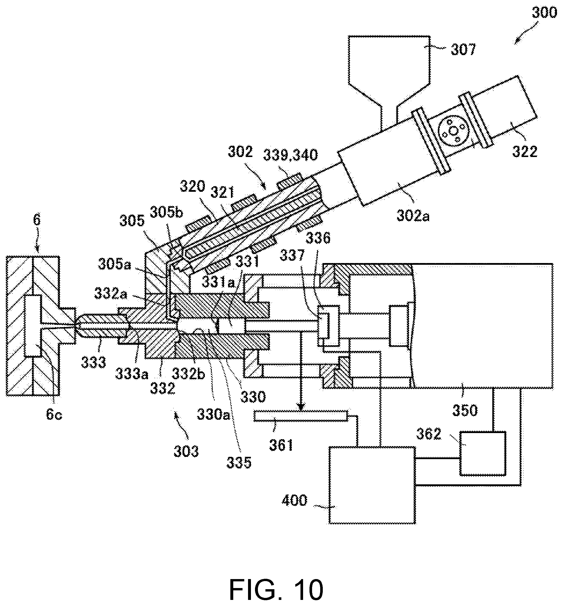 Patent US12304127 Figure 10 – Injection molding machine and inspection method of injection molding machine