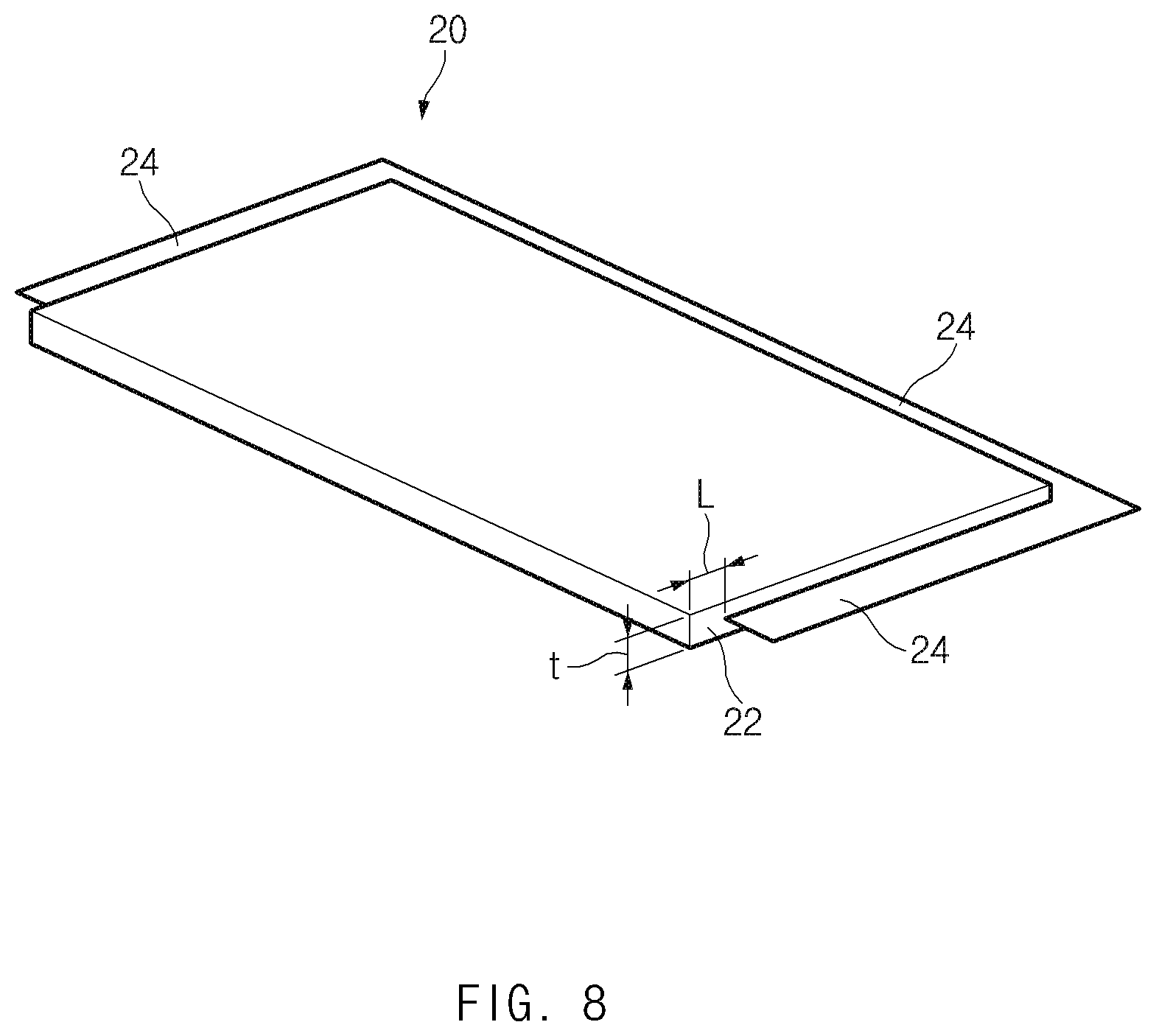 Patent US12304129 Figure 8 – Exterior for secondary battery and apparatus and method for manufacturing exterior for secondary battery
