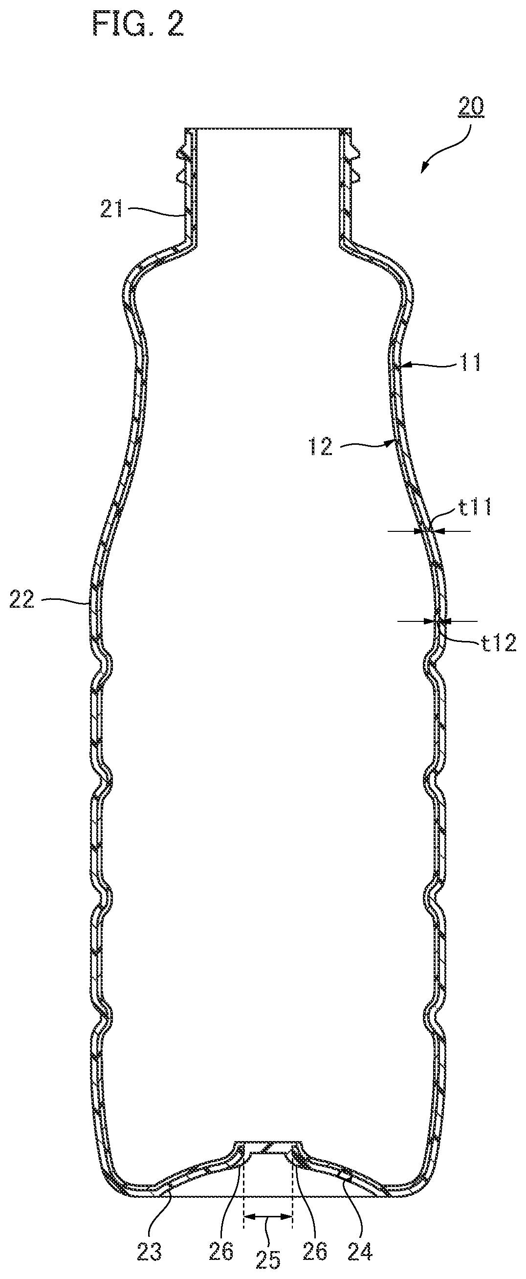Patent US12304131 Figure 2 – Manufacturing method and manufacturing apparatus for delamination container
