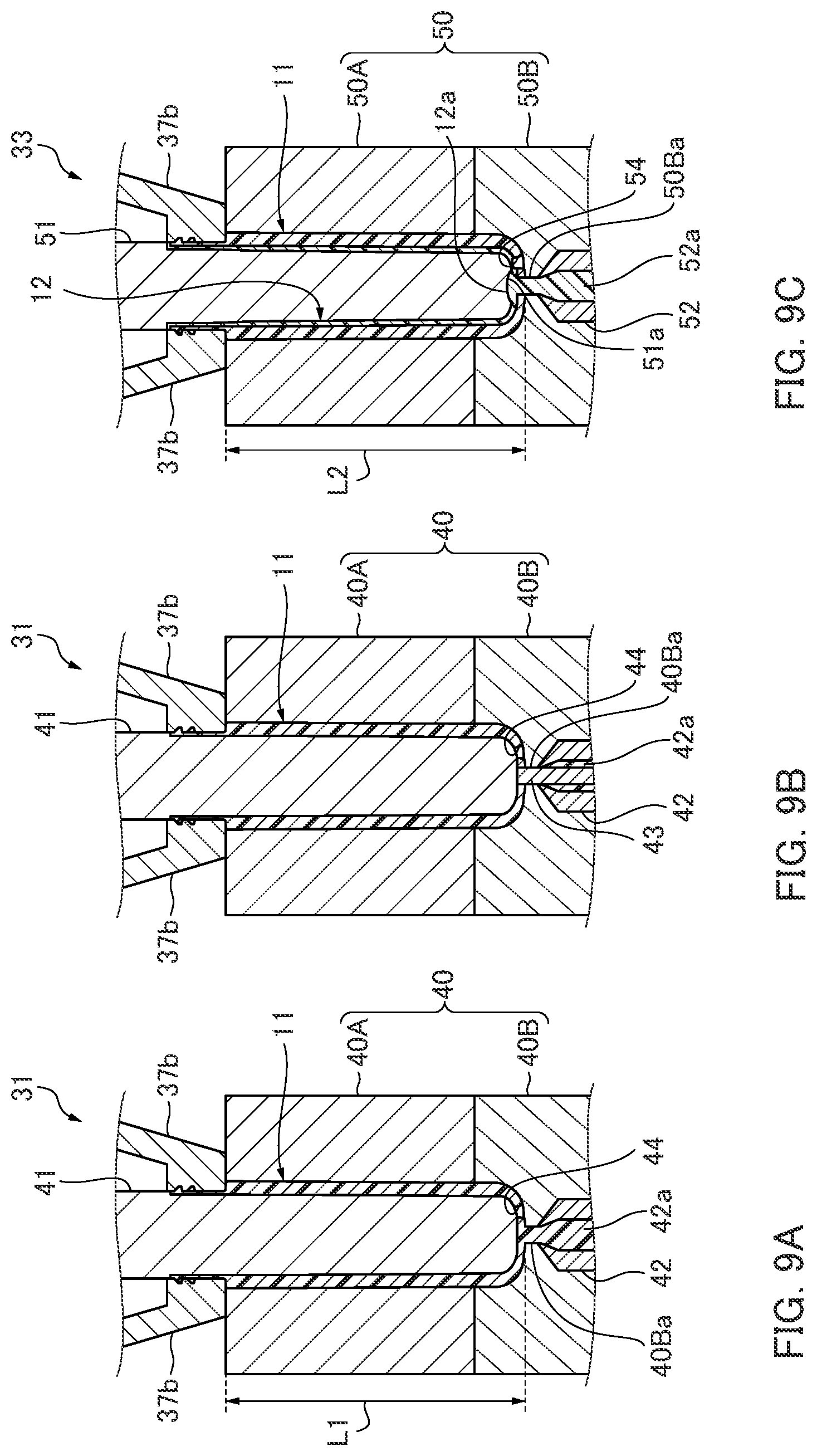 Patent US12304131 Figure 9 – Manufacturing method and manufacturing apparatus for delamination container