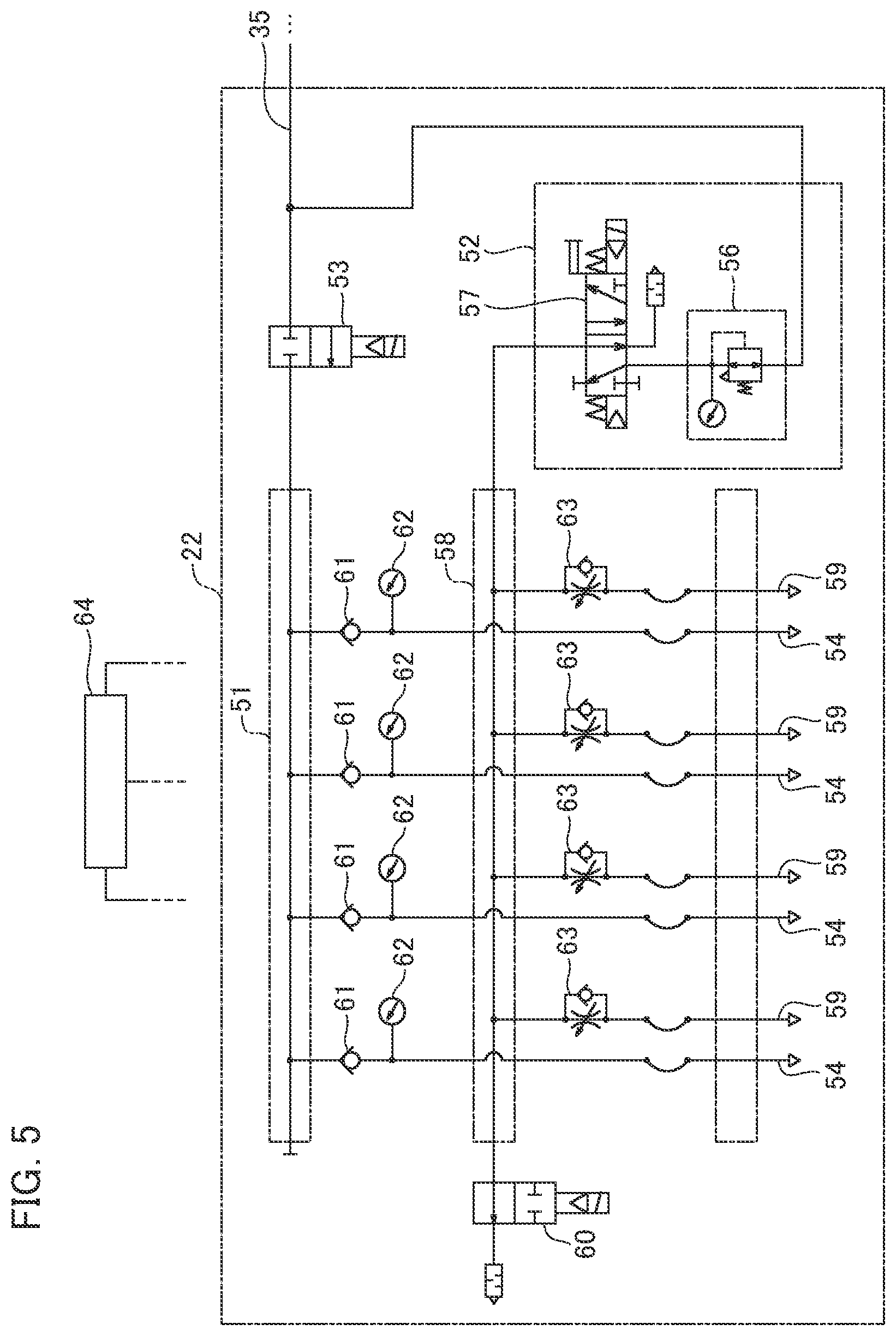 Patent US12304132 Figure 5 – Blow molding device and blow molding method for resin container