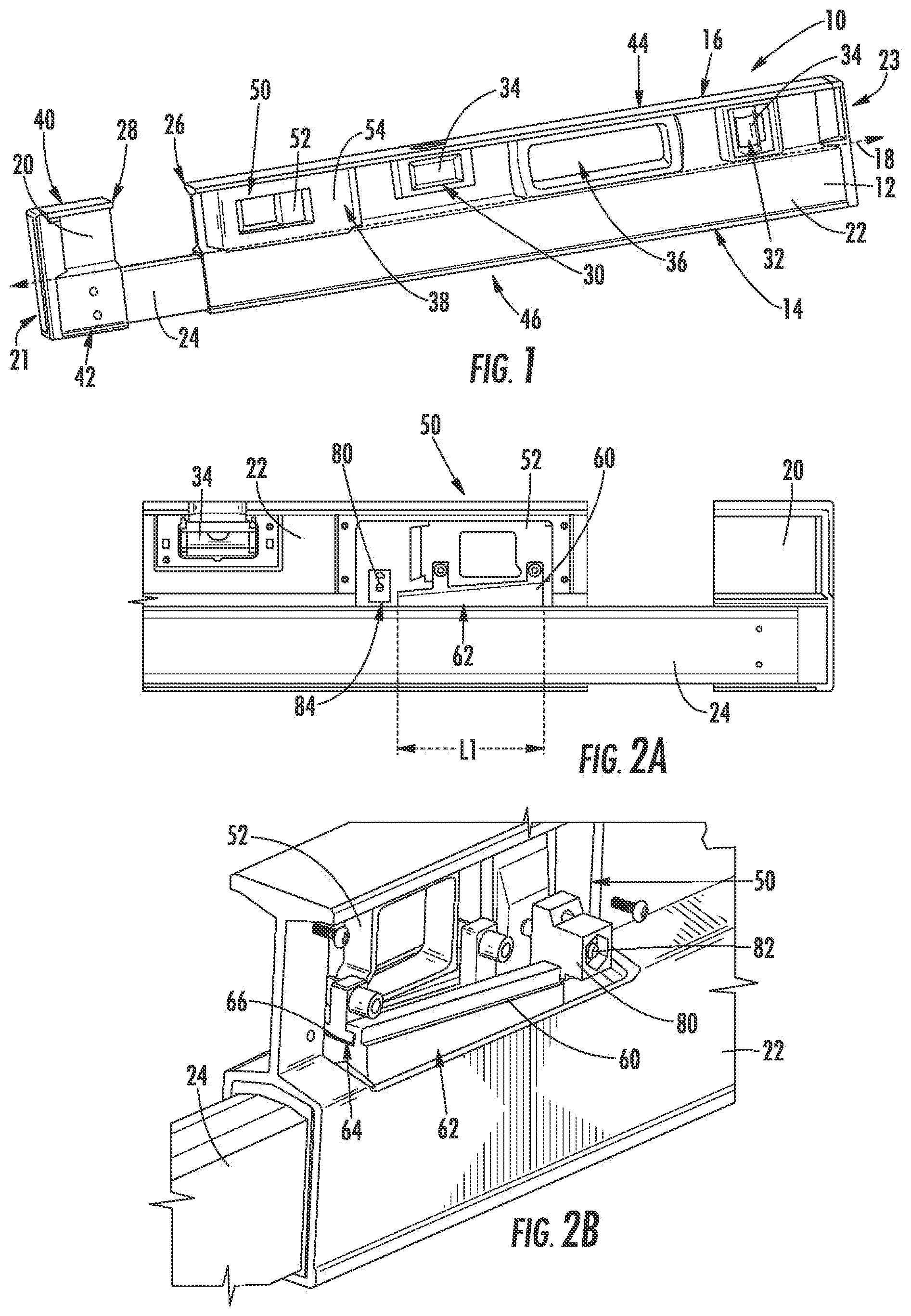 Patent US12304143 Figure 1 – Length adjustable level