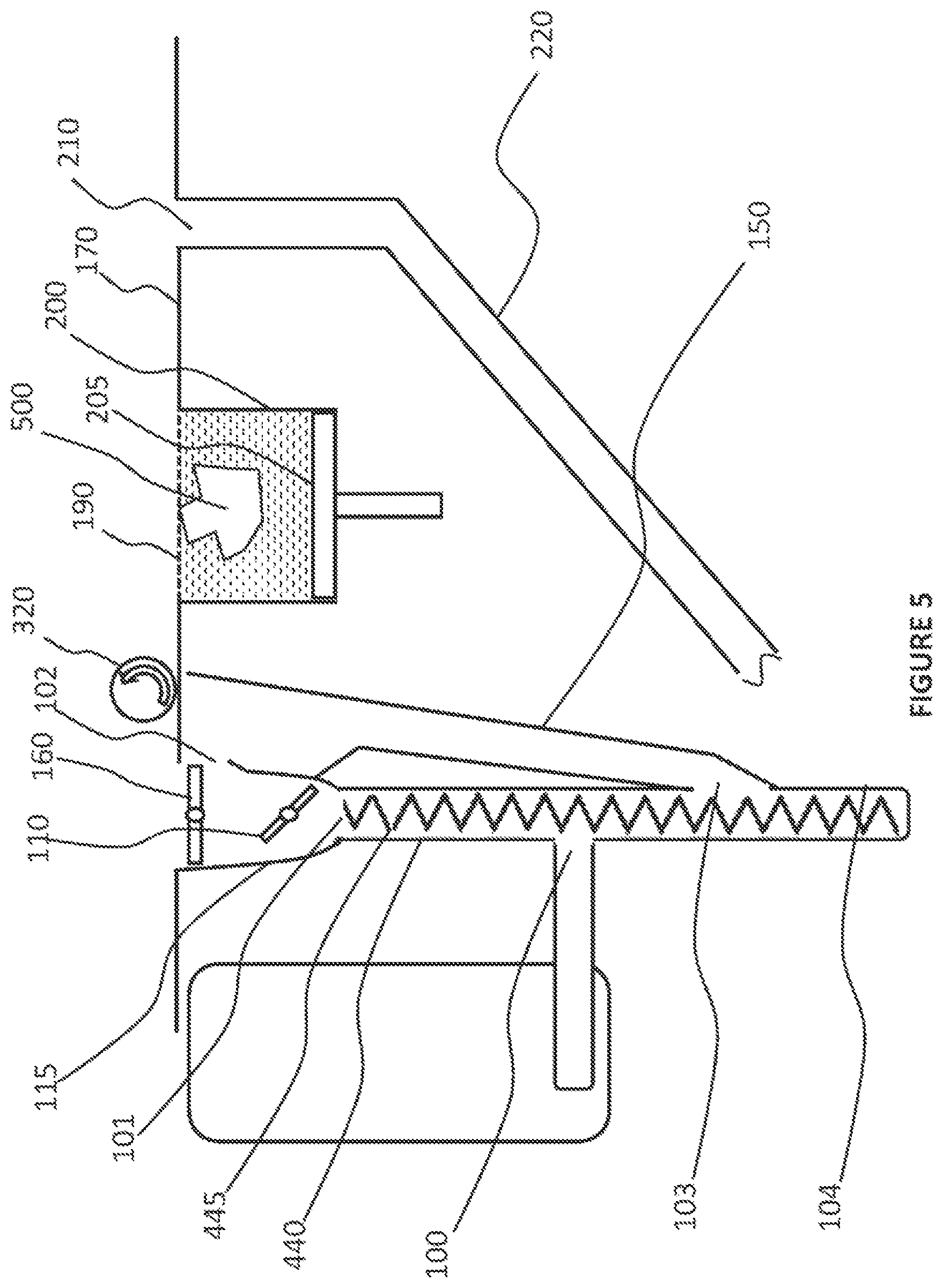 Patent US12304146 Figure 5 – Apparatus for the manufacture of three-dimensional objects