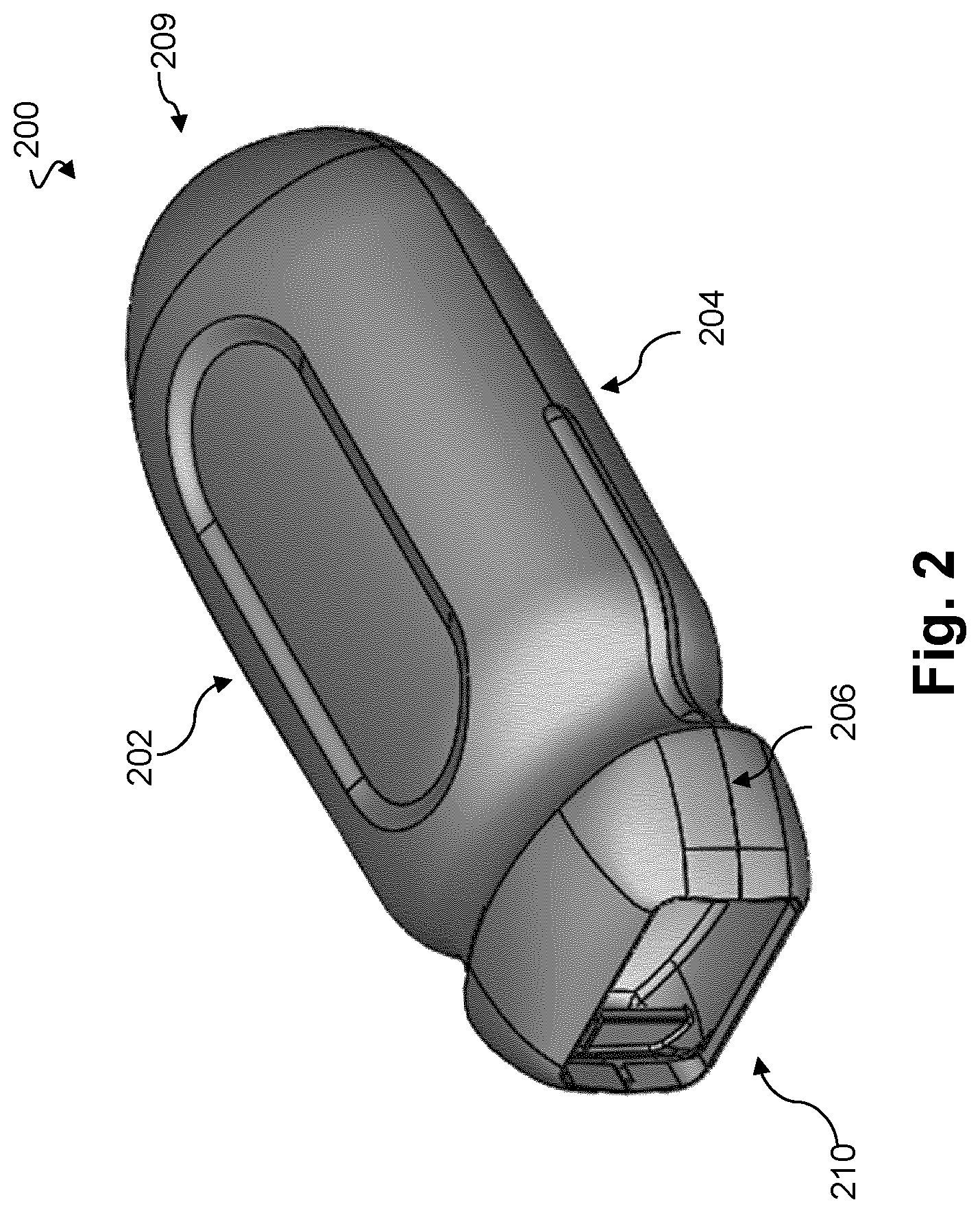 Patent US12304152 Figure 2 – Ultrasound probe handle