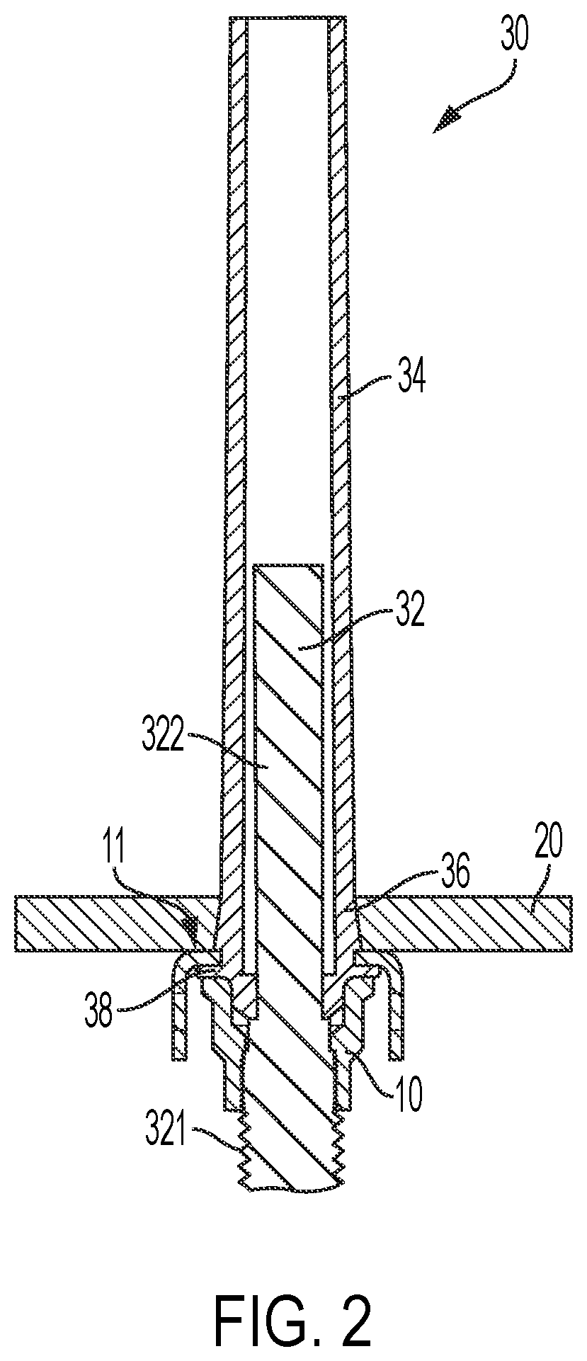 Patent US12304153 Figure 2 – Bonded nutplate rapid cure system with fixtured heater