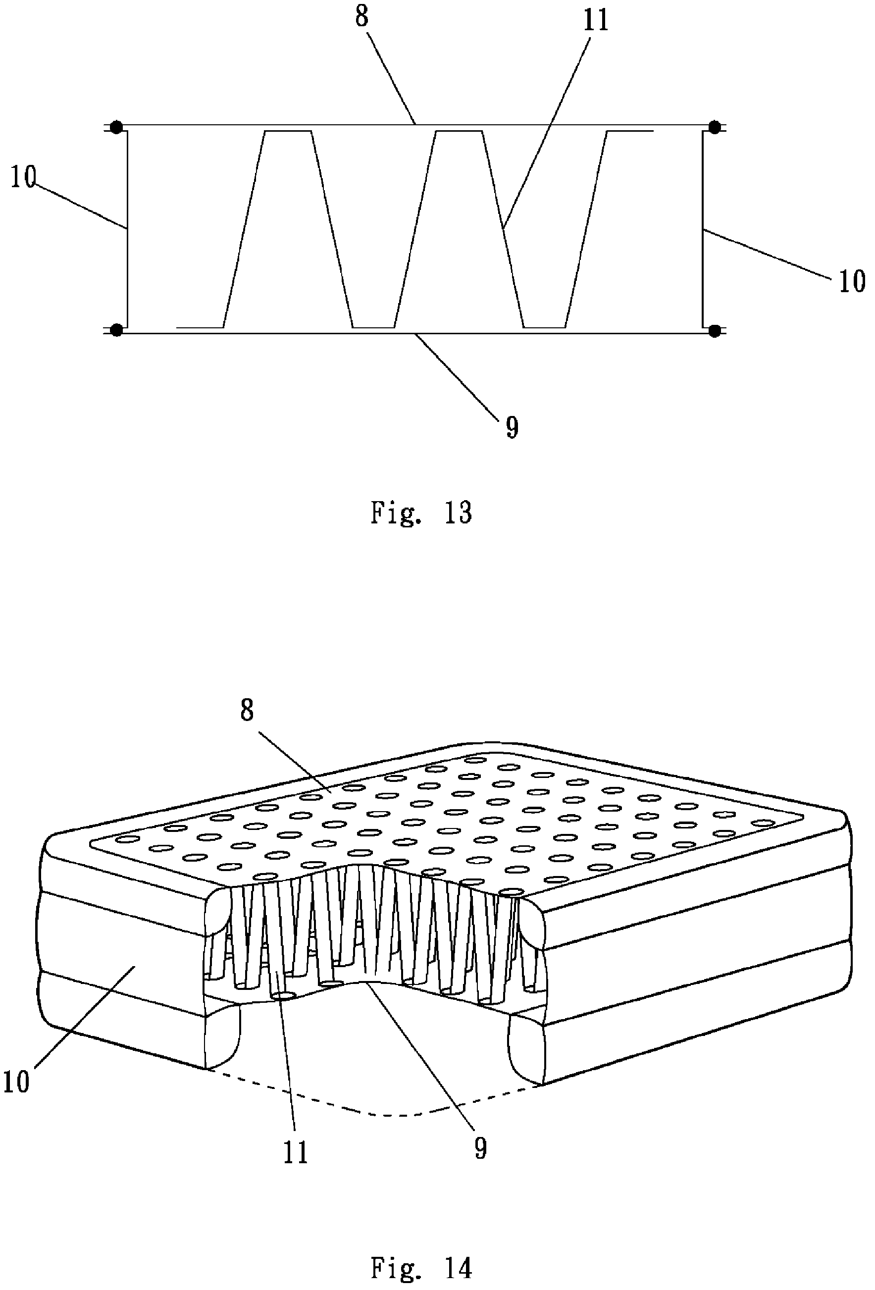 Patent US12304155 Figure 10 – Fusion structure, inflatable product having the fusion structure, manufacturing method thereof, and rapidly produced inflatable product having covering layer simultaneously positioned with inflatable body