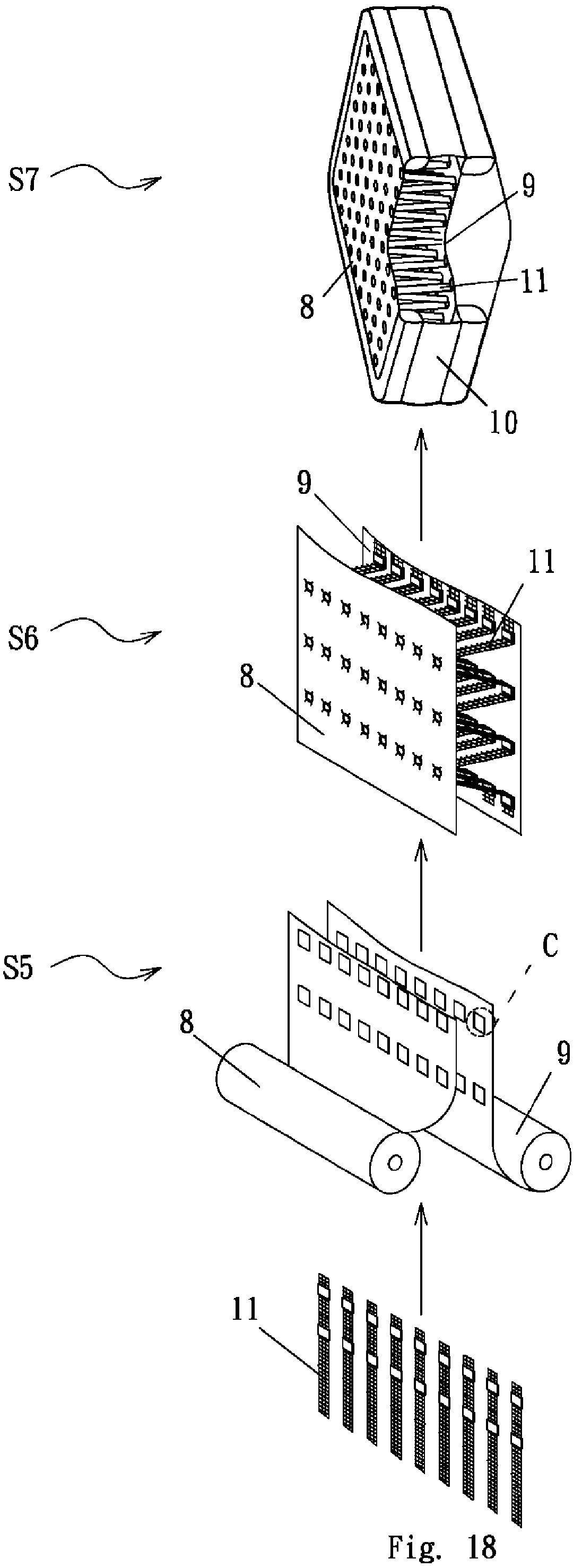 Patent US12304155 Figure 14 – Fusion structure, inflatable product having the fusion structure, manufacturing method thereof, and rapidly produced inflatable product having covering layer simultaneously positioned with inflatable body