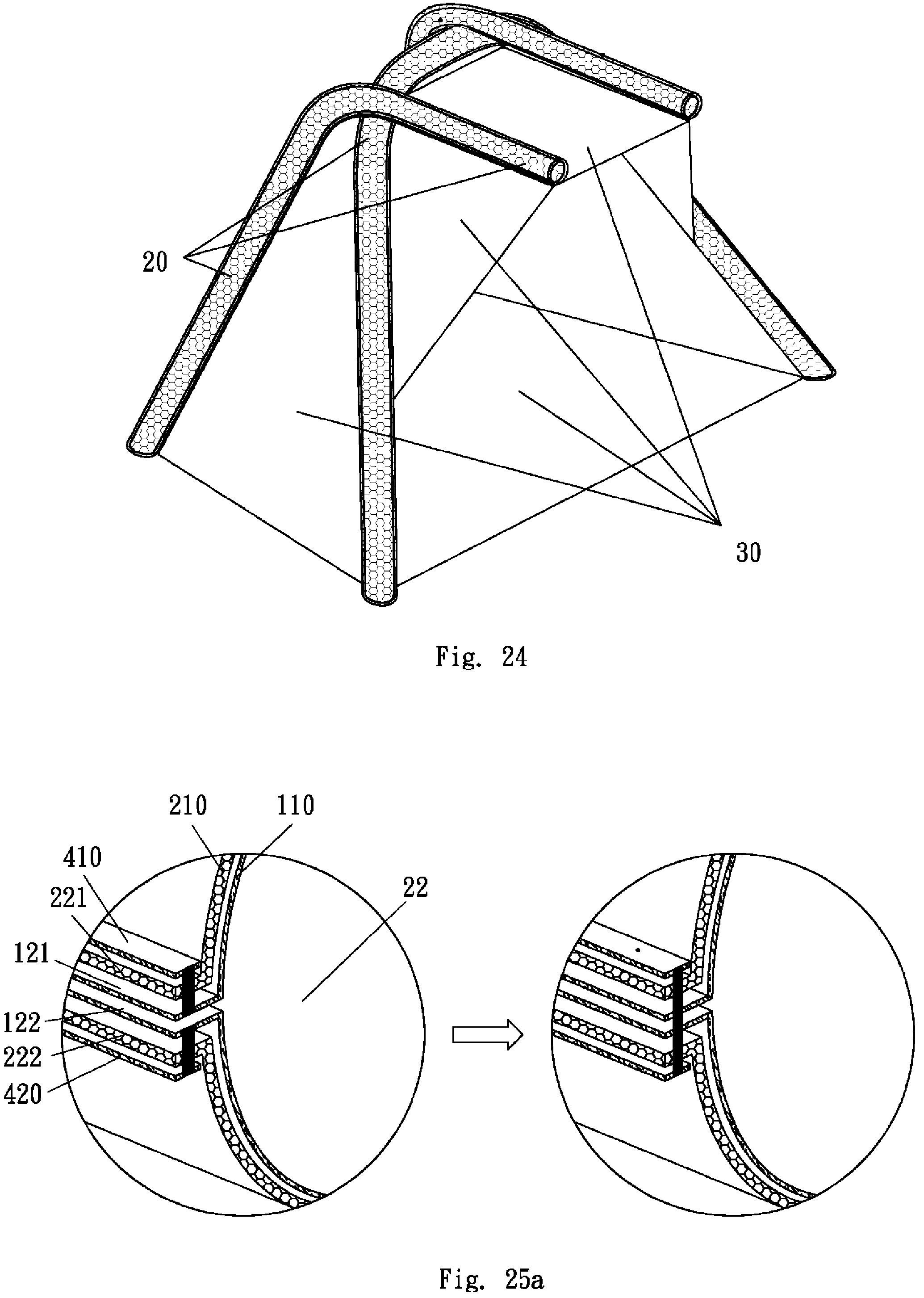 Patent US12304155 Figure 17 – Fusion structure, inflatable product having the fusion structure, manufacturing method thereof, and rapidly produced inflatable product having covering layer simultaneously positioned with inflatable body