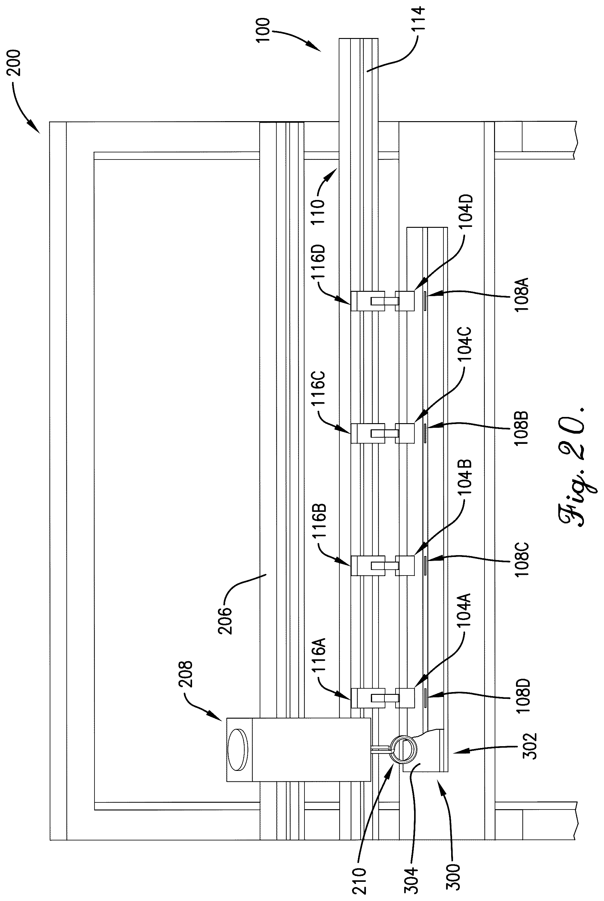 Patent US12304157 Figure 20 – In-situ monitoring and control of induction welding of thermoplastic composites using amorphous or nanocrystalline microwire temperature sensors and self-centering antennae rail system