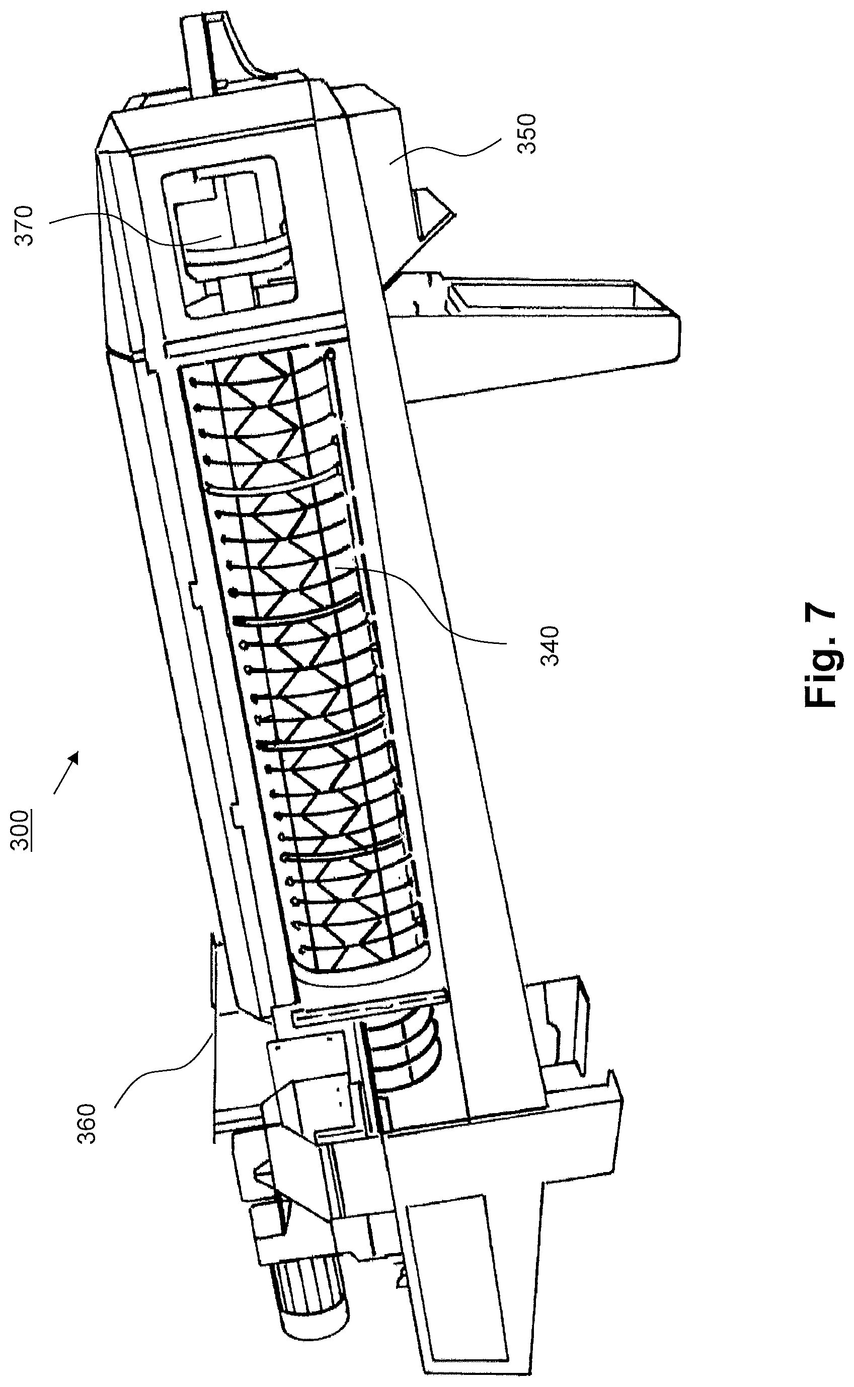 Patent US12304167 Figure 6 – Helical screw conveyor unit, worm shaft, worm extruder, and method for providing a worm shaft