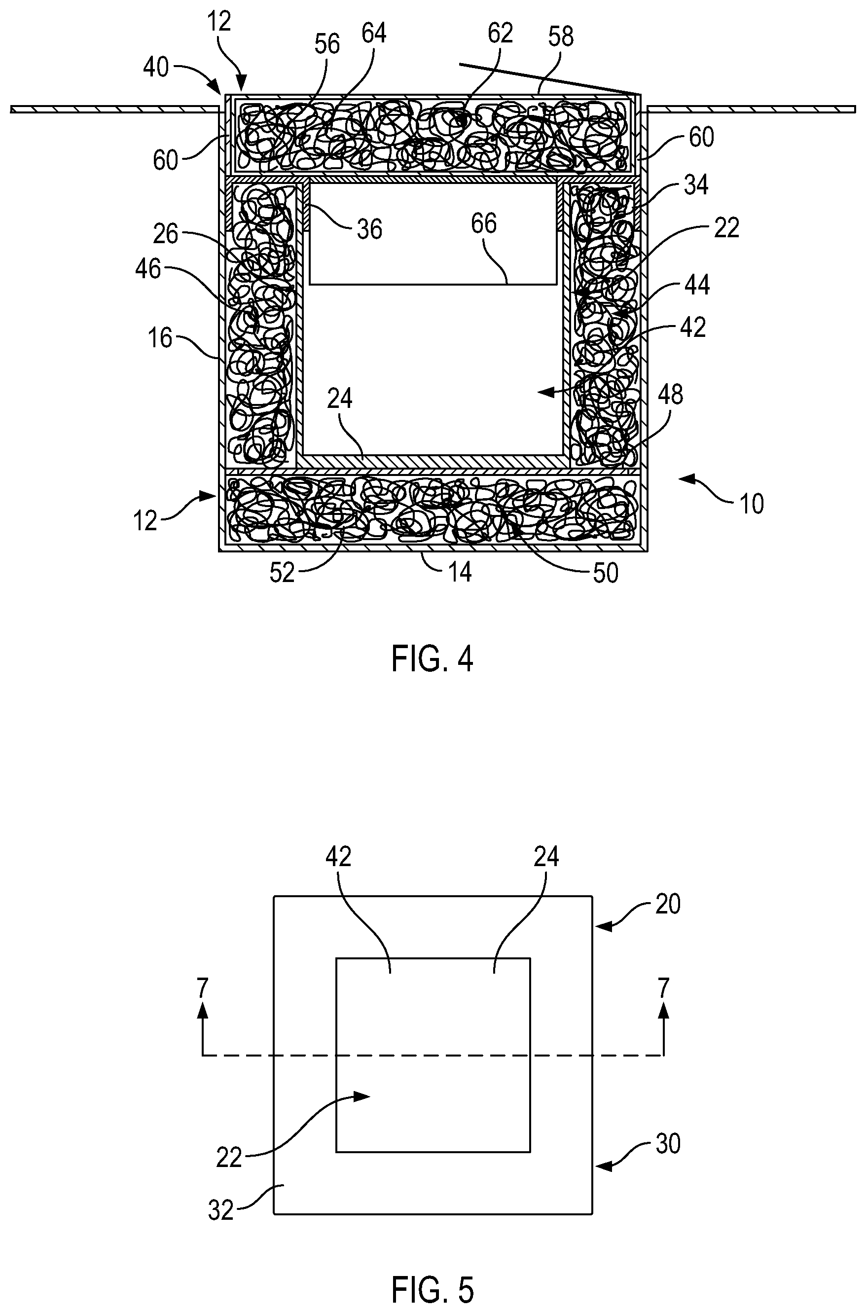 Patent US12304168 Figure 3 – Method of filling an insulated shipping container with loose-fill organic insulation