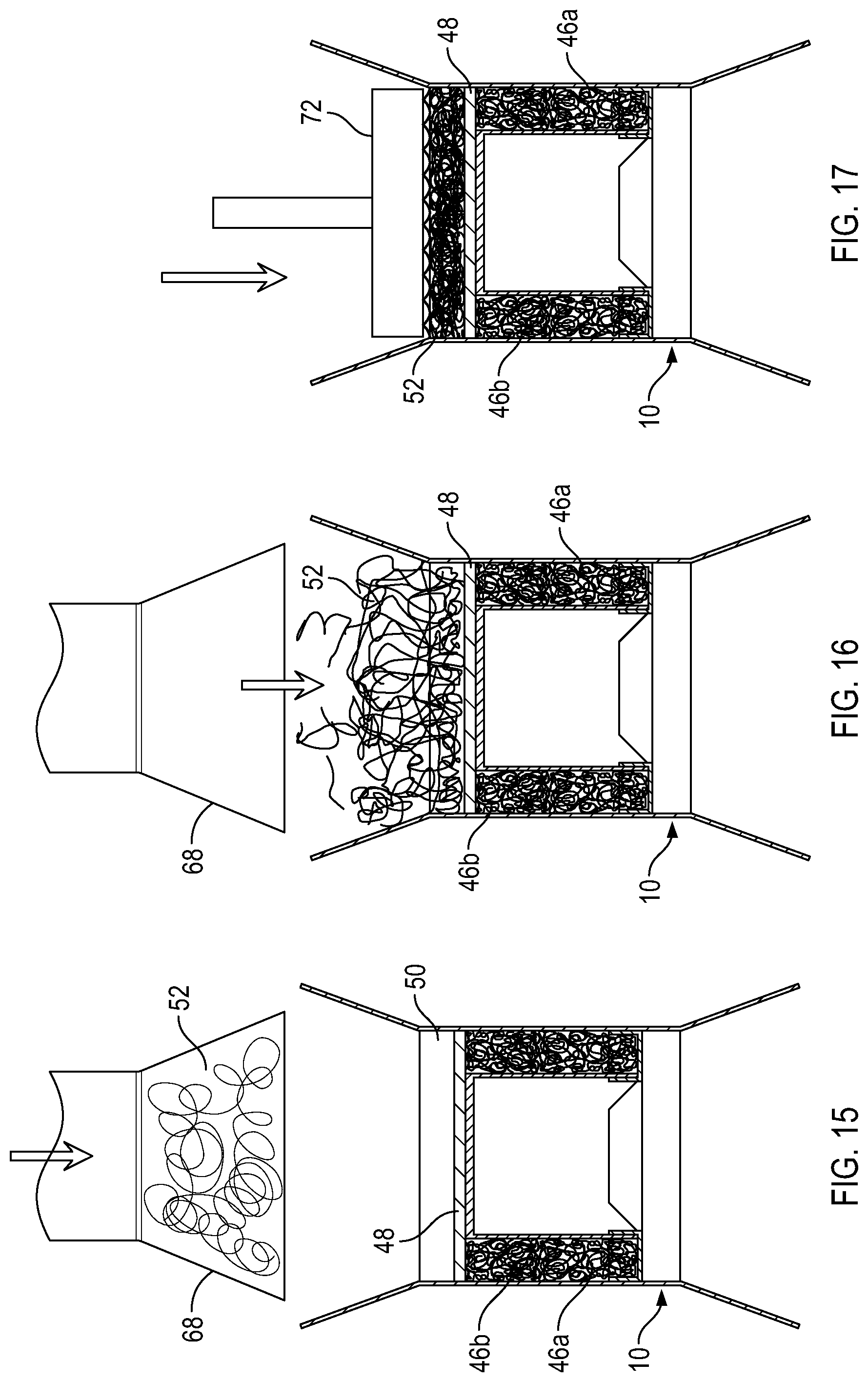 Patent US12304168 Figure 7 – Method of filling an insulated shipping container with loose-fill organic insulation