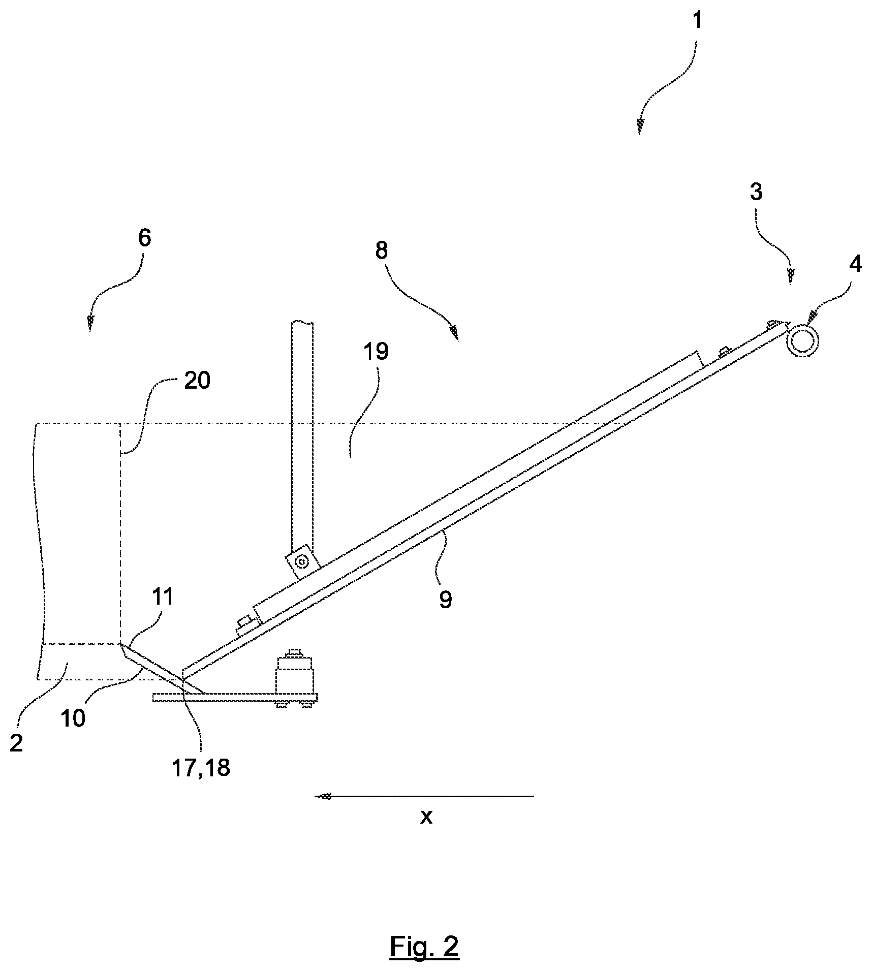 Patent US12304169 Figure 2 – Folding wedge device for a bag packaging machine