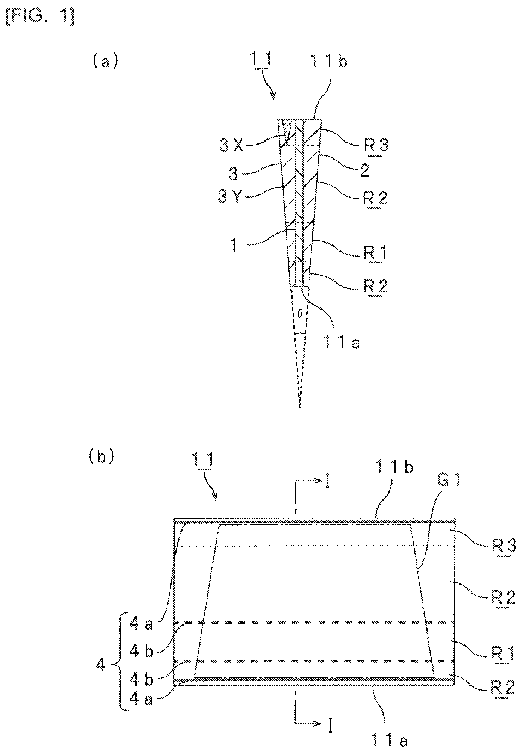 Patent US12304174 Figure 1 – Laminated glass interlayer, roll body, and laminated glass manufacturing method