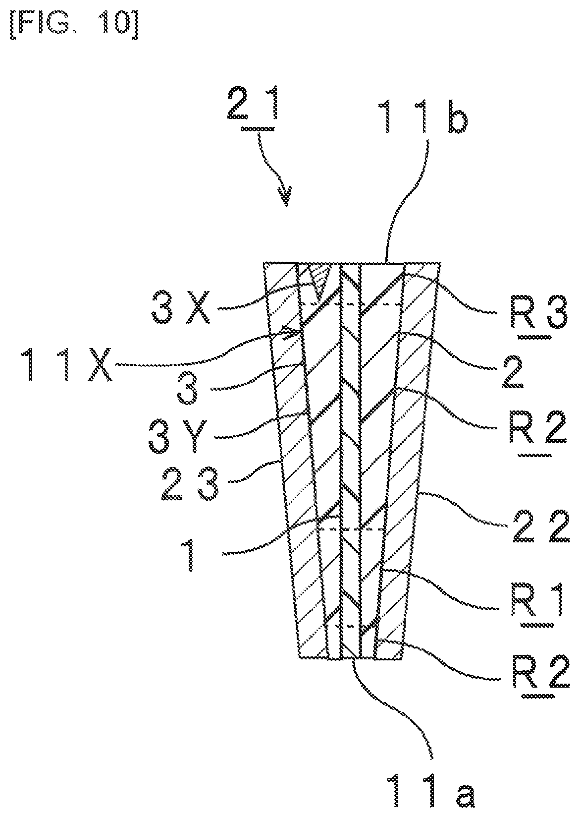 Patent US12304174 Figure 10 – Laminated glass interlayer, roll body, and laminated glass manufacturing method