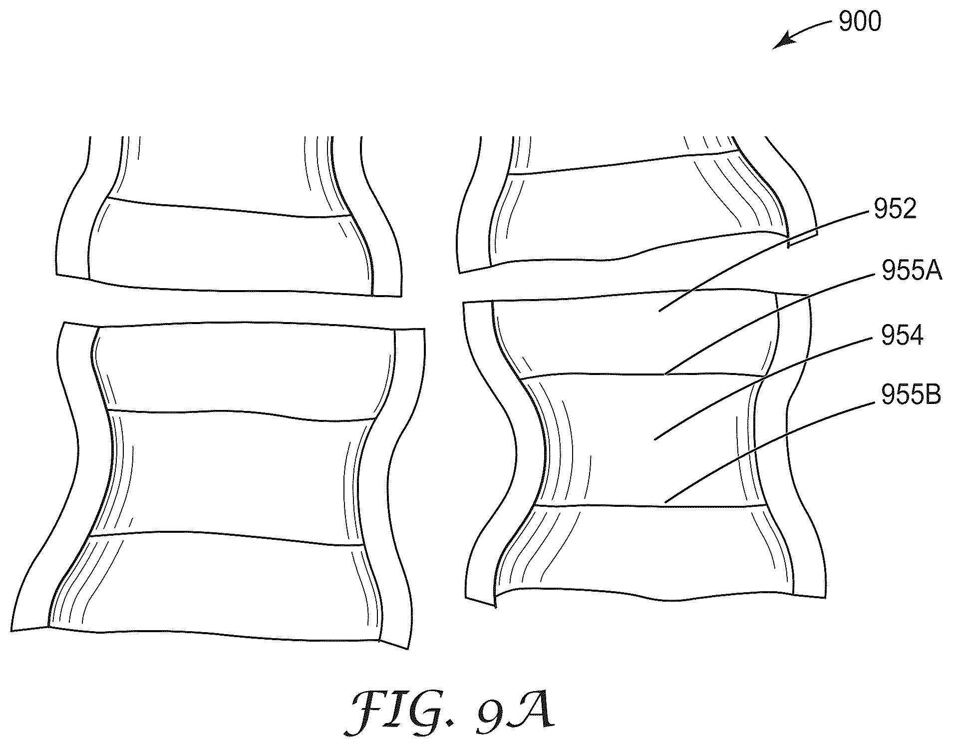 Patent US12304186 Figure 11 – Co-extruded multilayer articles including continuous layer and discontinuous layer