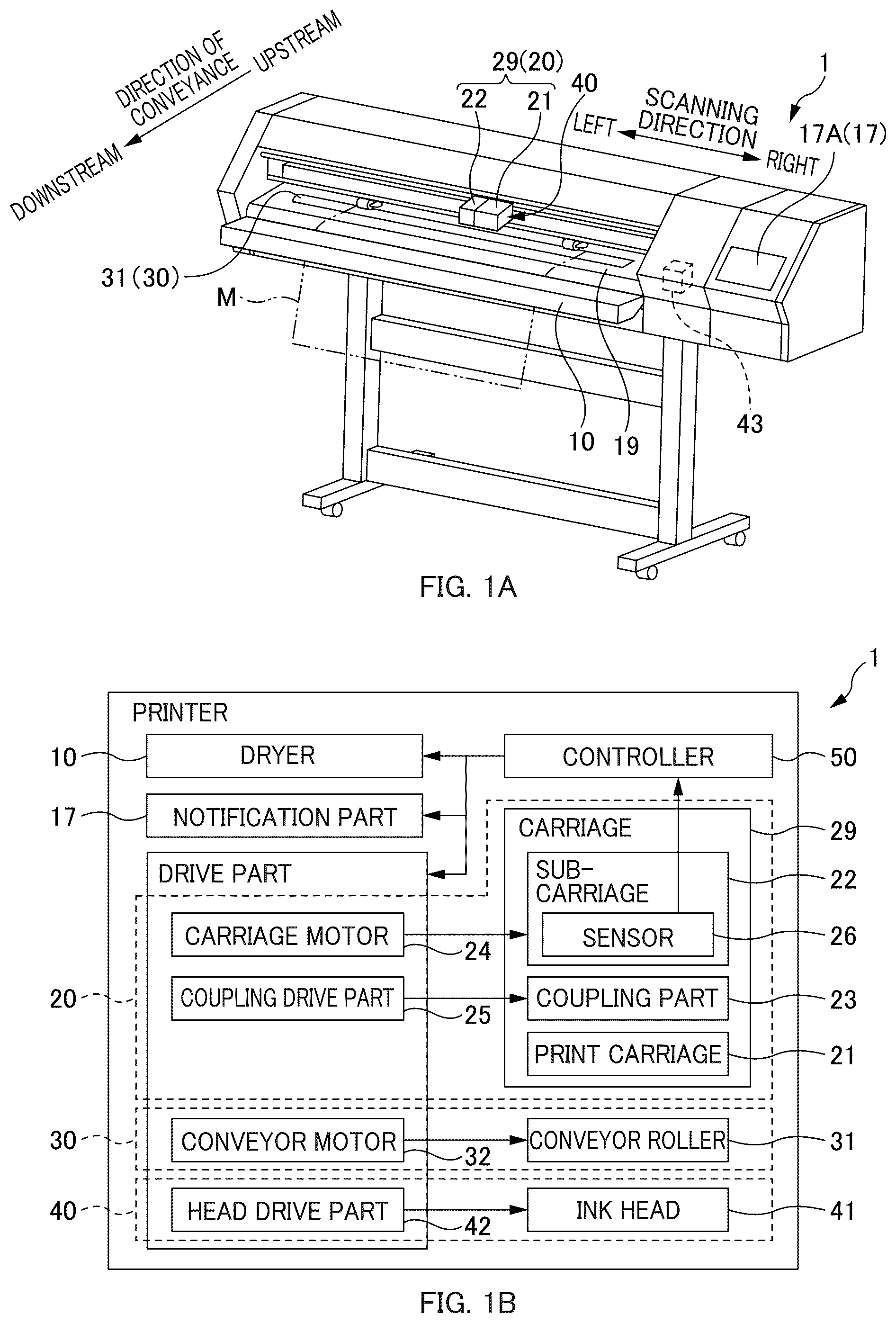 Patent US12304192 Figure 1 – Printer and printing method