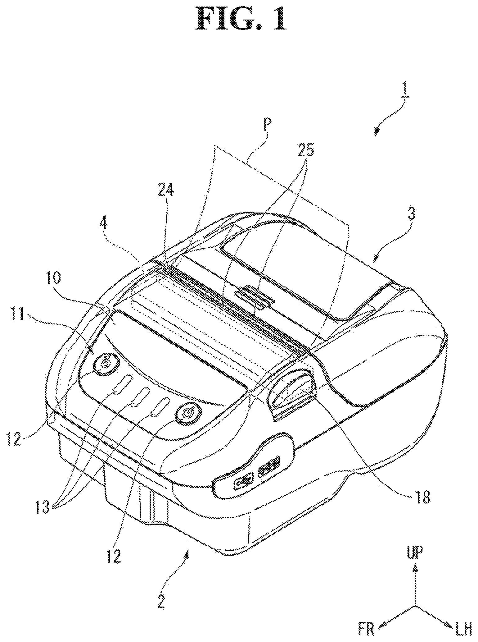 Patent US12304197 Figure 1 – Thermal printer