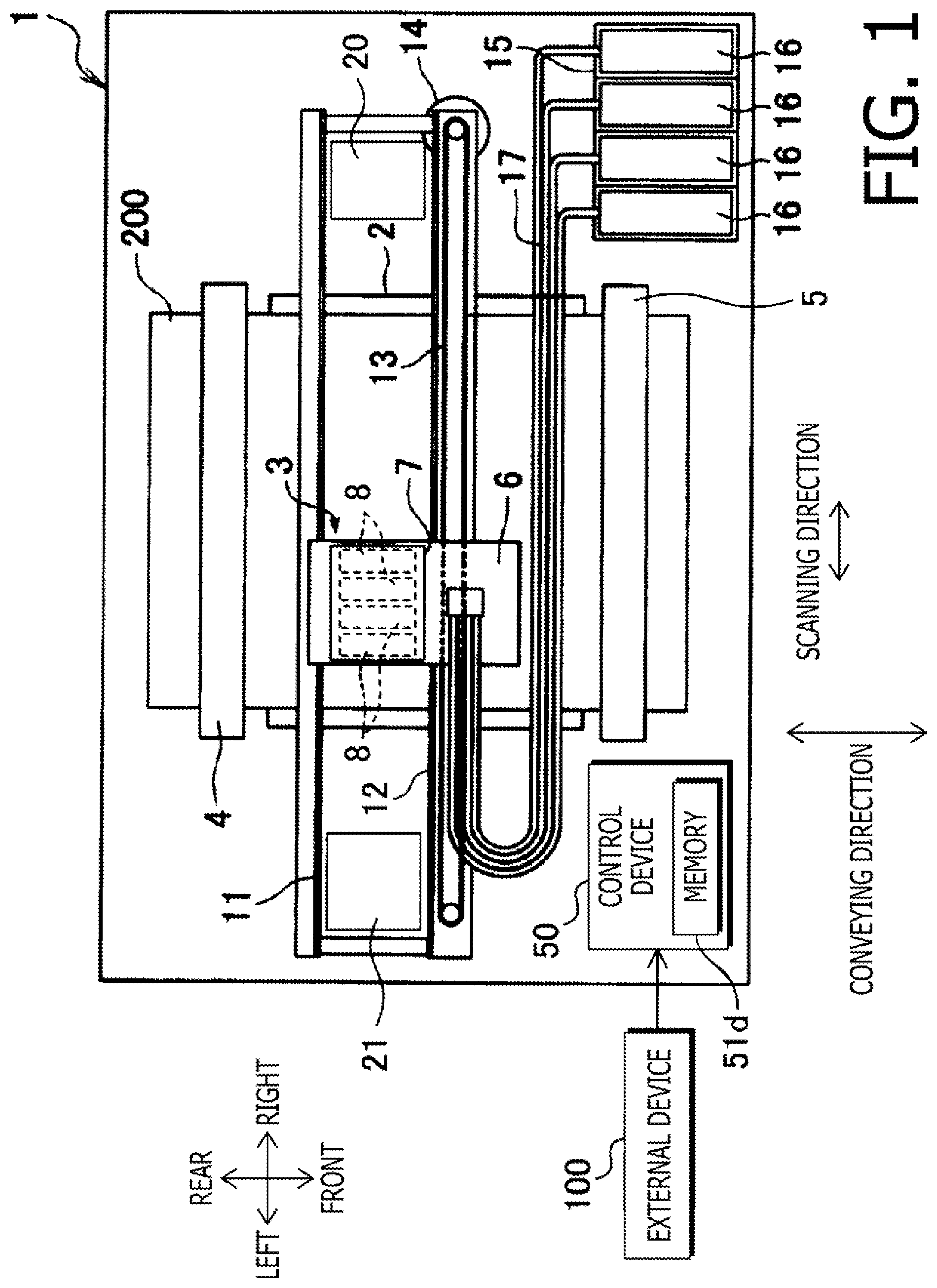 Patent US12304205 Figure 1 – Printing apparatus