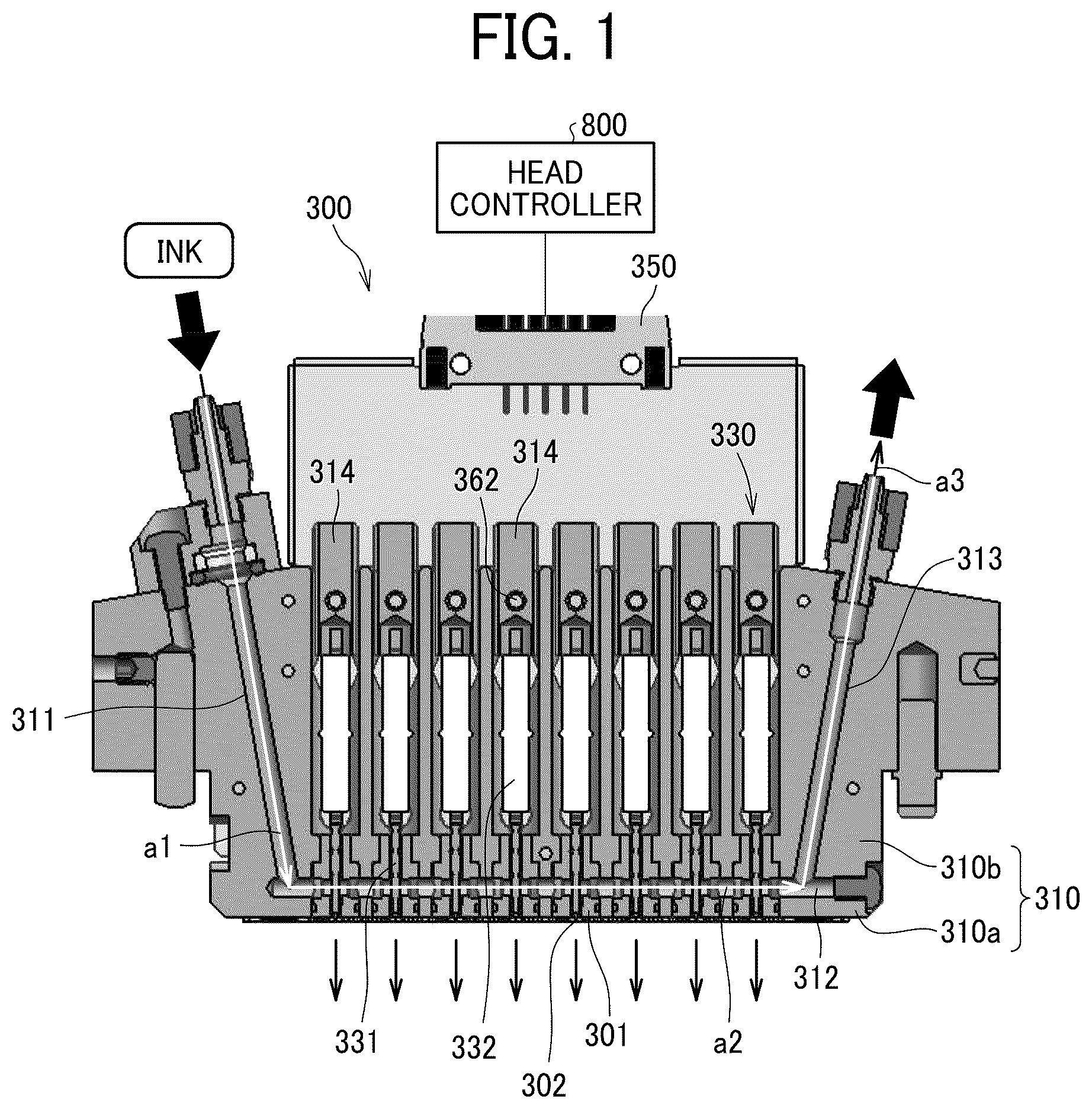 Patent US12304206 Figure 1 – Liquid discharge head and liquid discharge apparatus