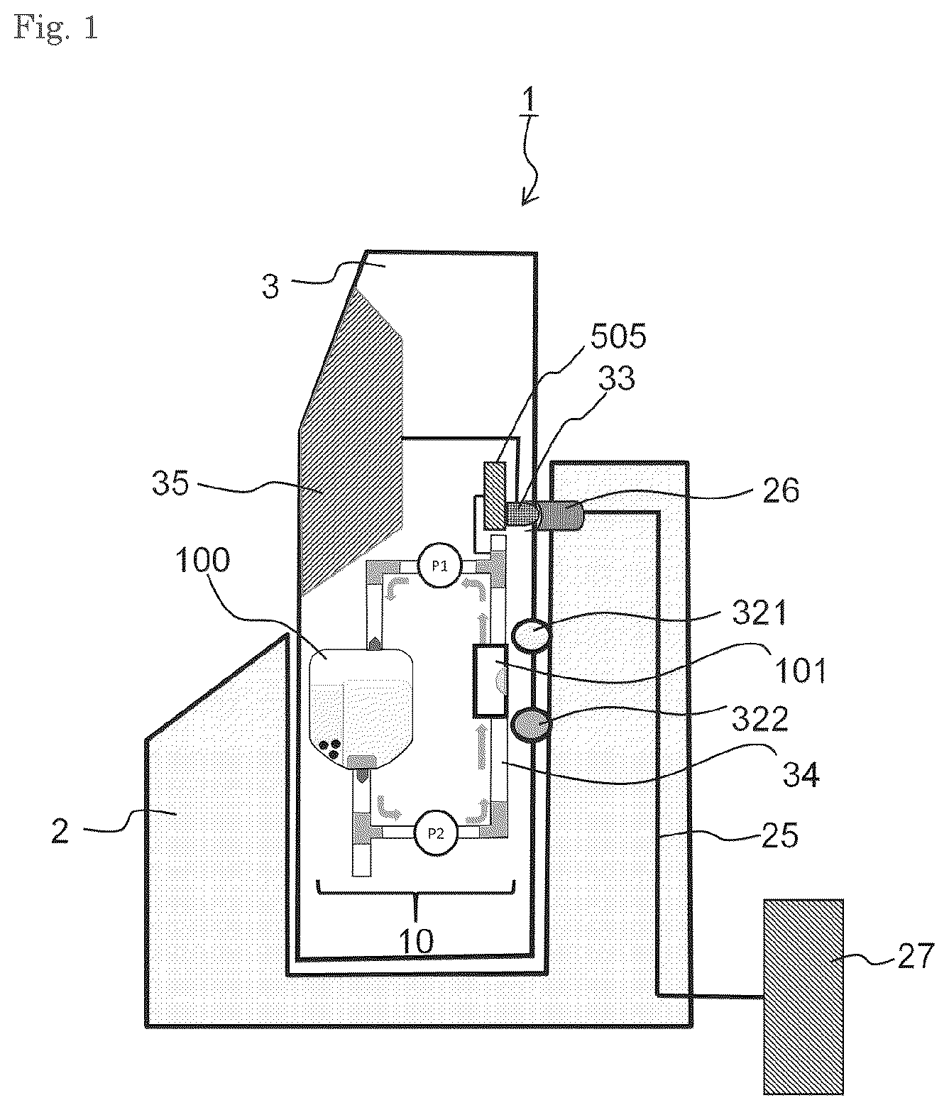 Patent US12304208 Figure 1 – Cosmetic handy inkjet printer