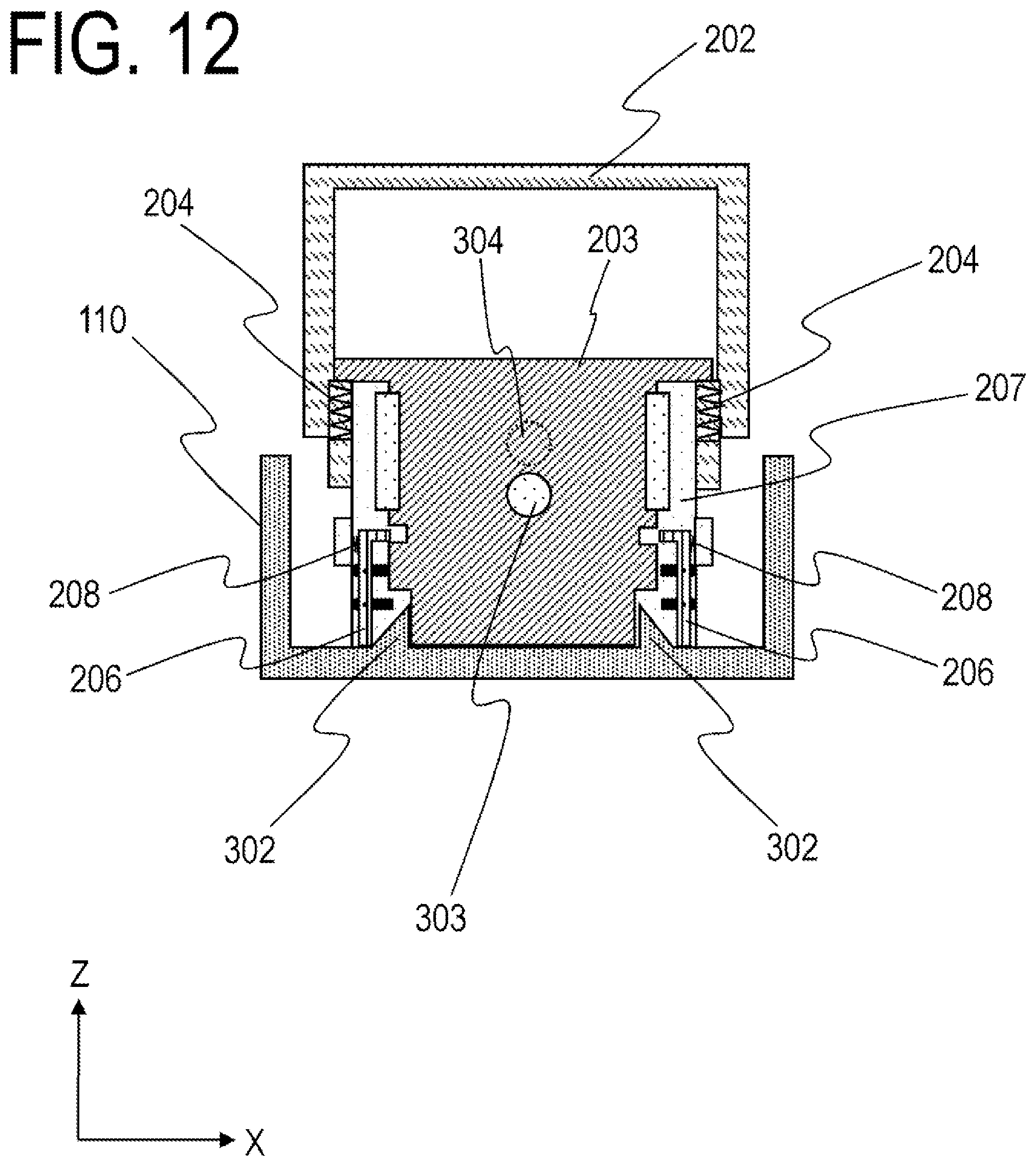 Patent US12304211 Figure 12 – Liquid storage container and recording apparatus