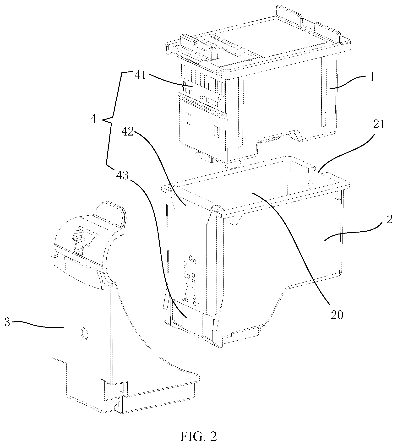 Patent US12304212 Figure 2 – Ink cartridge having print head