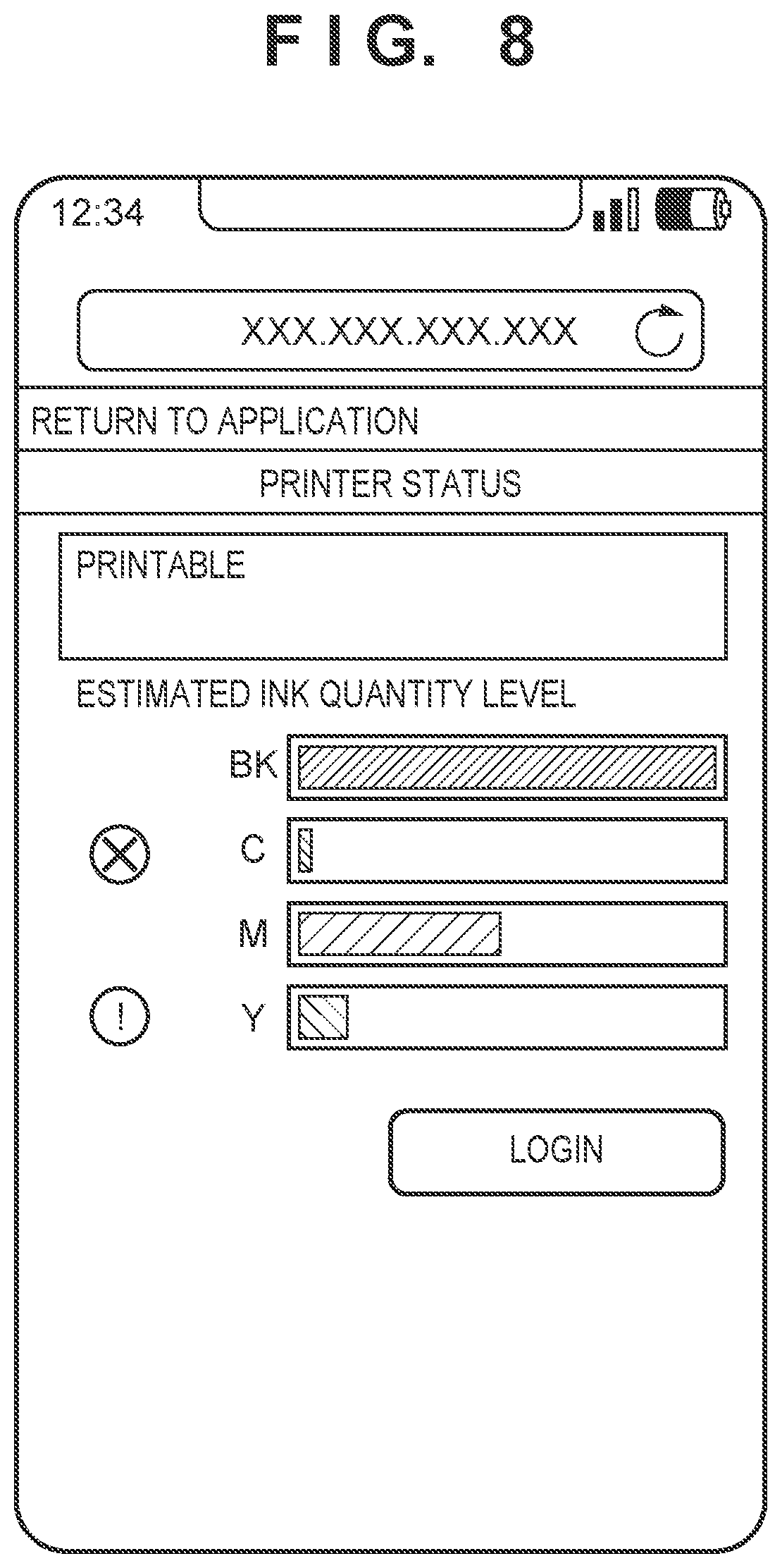 Patent US12304214 Figure 8 – Printing apparatus and ink quantity detection method thereof