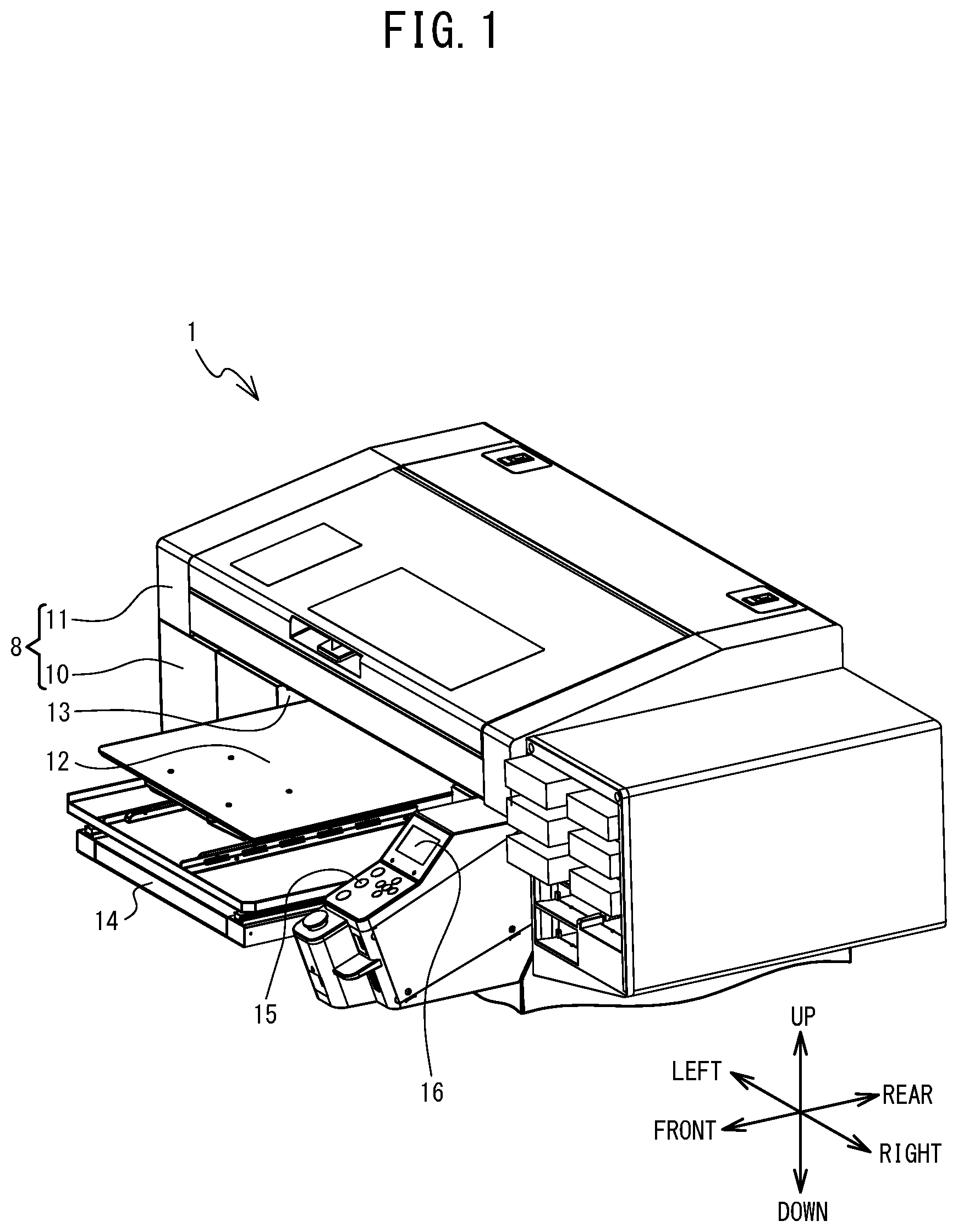 Patent US12304216 Figure 1 – Printer, control method, and non-transitory computer-readable medium storing computer-readable instructions