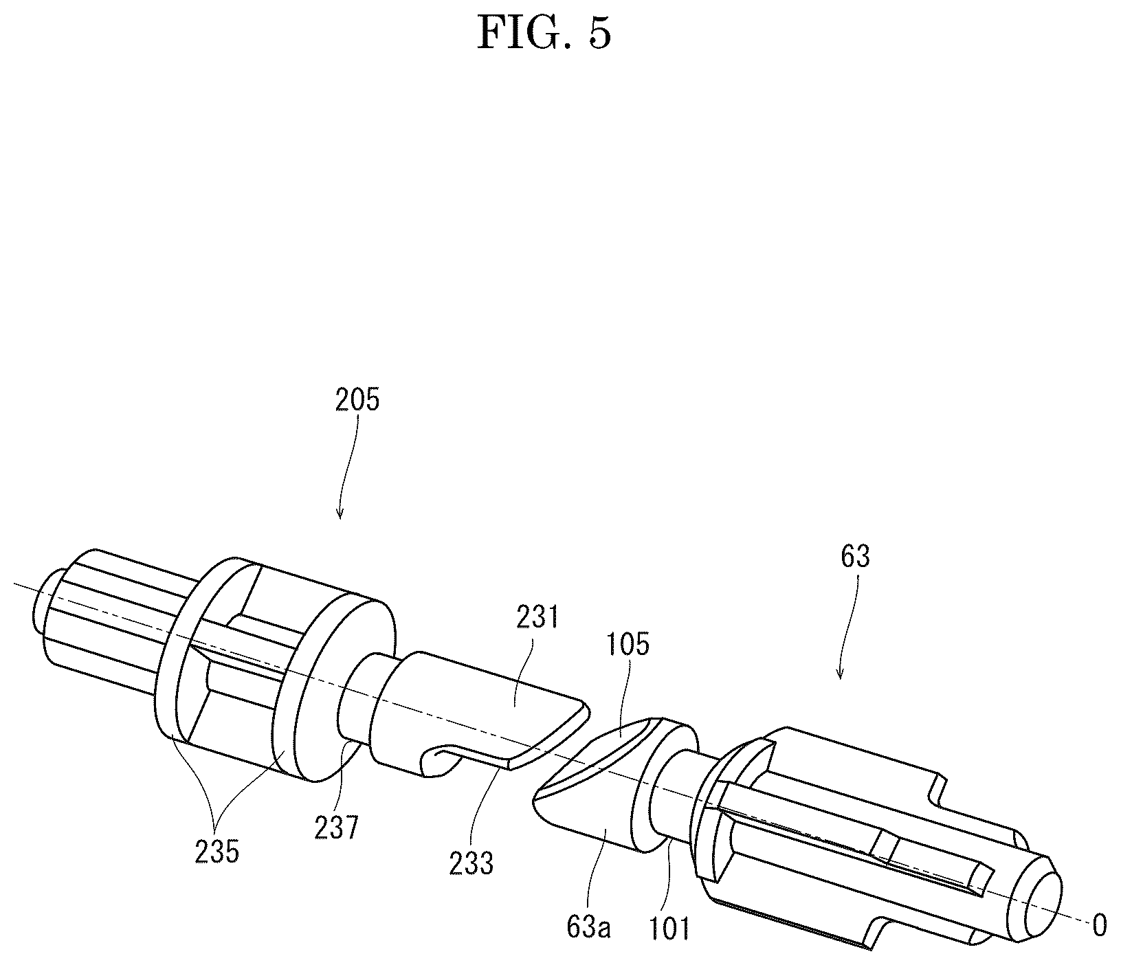 Patent US12304227 Figure 5 – Coupling structure and image forming apparatus