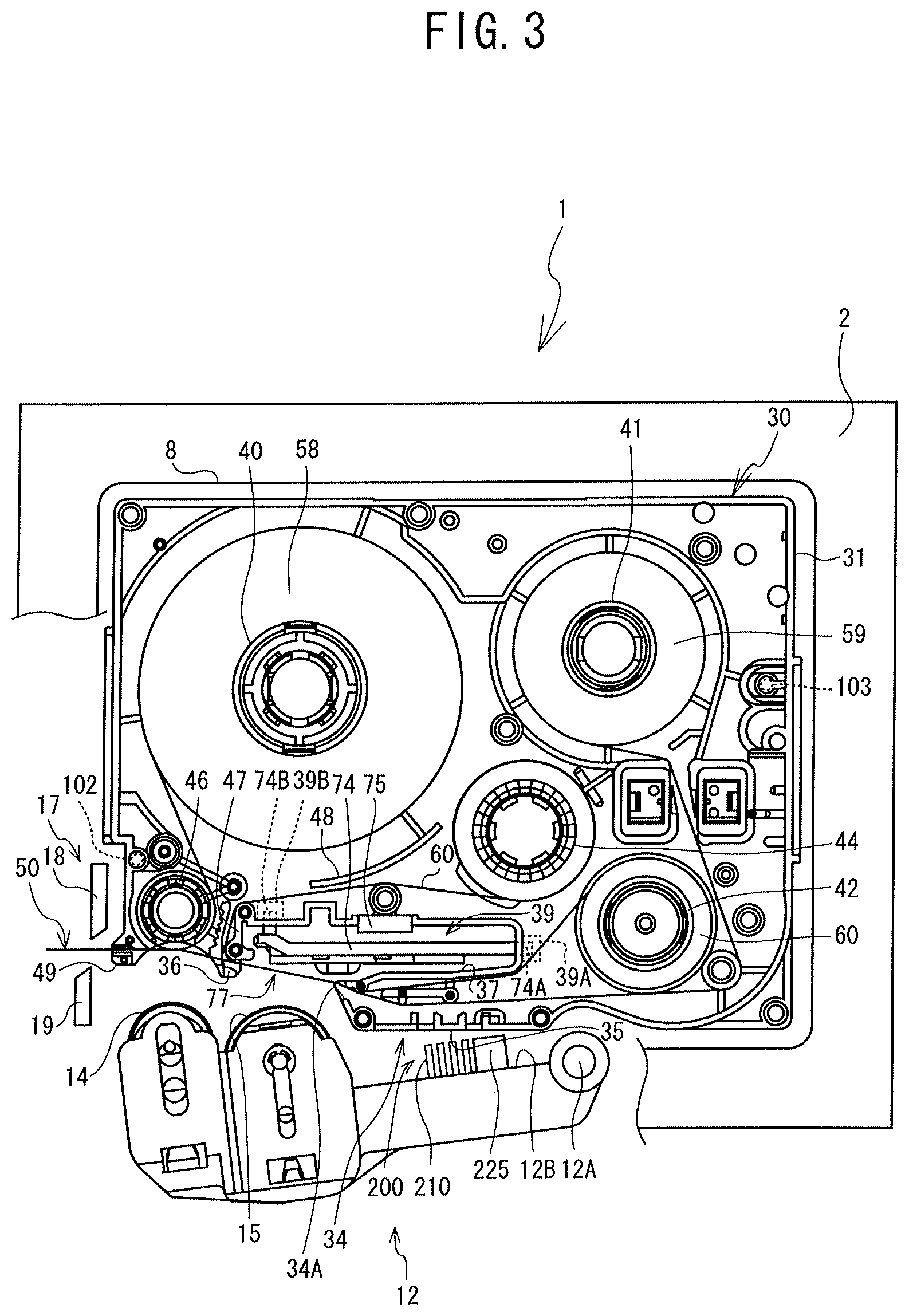 Patent US12304229 Figure 3 – Tape cassette