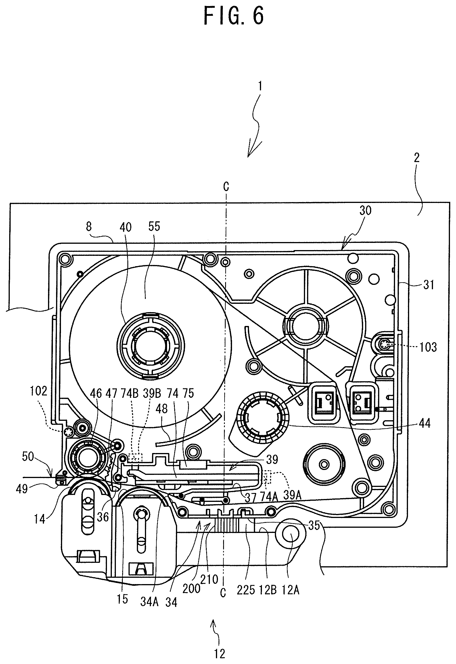 Patent US12304229 Figure 6 – Tape cassette