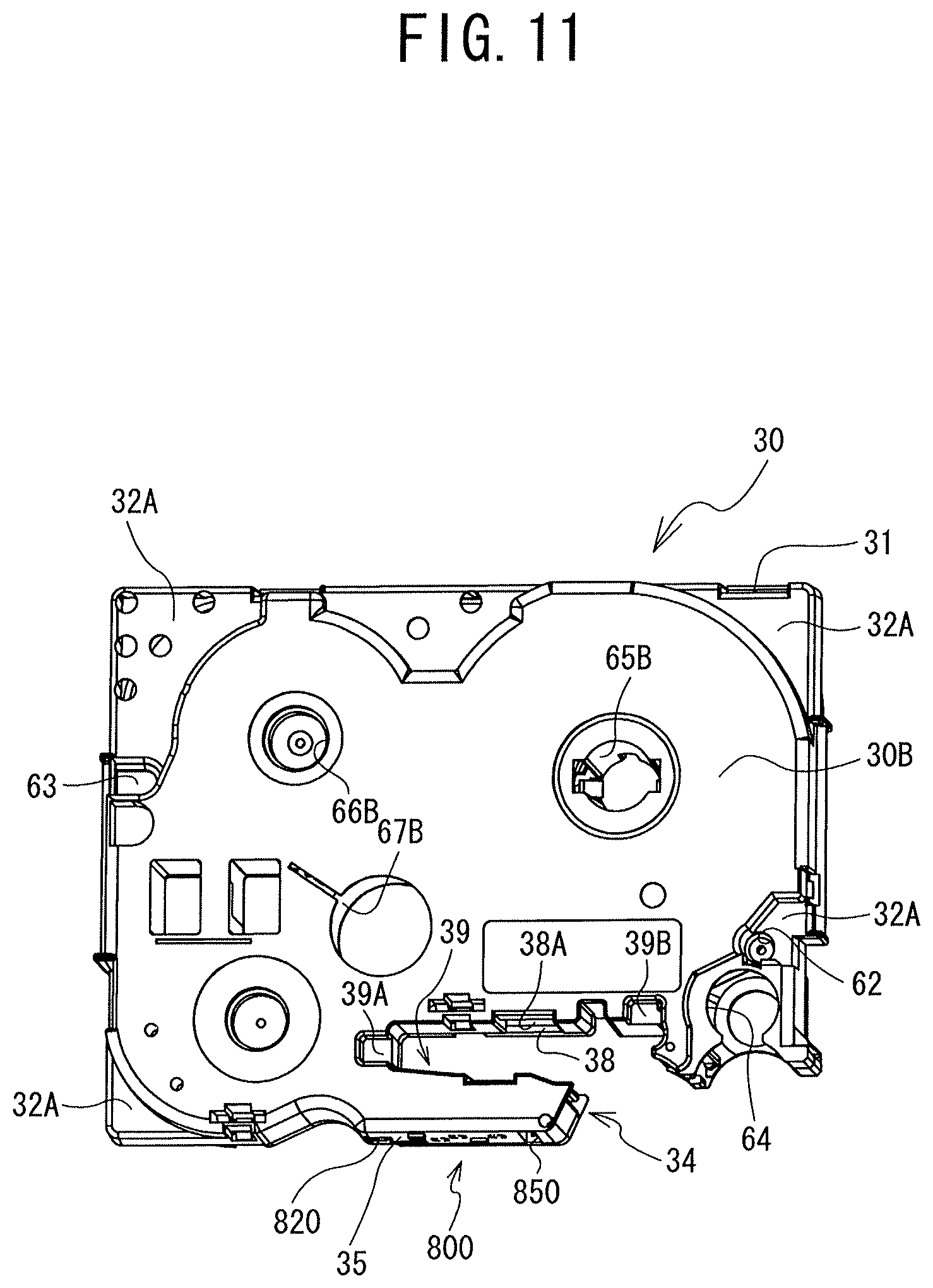 Patent US12304229 Figure 11 – Tape cassette