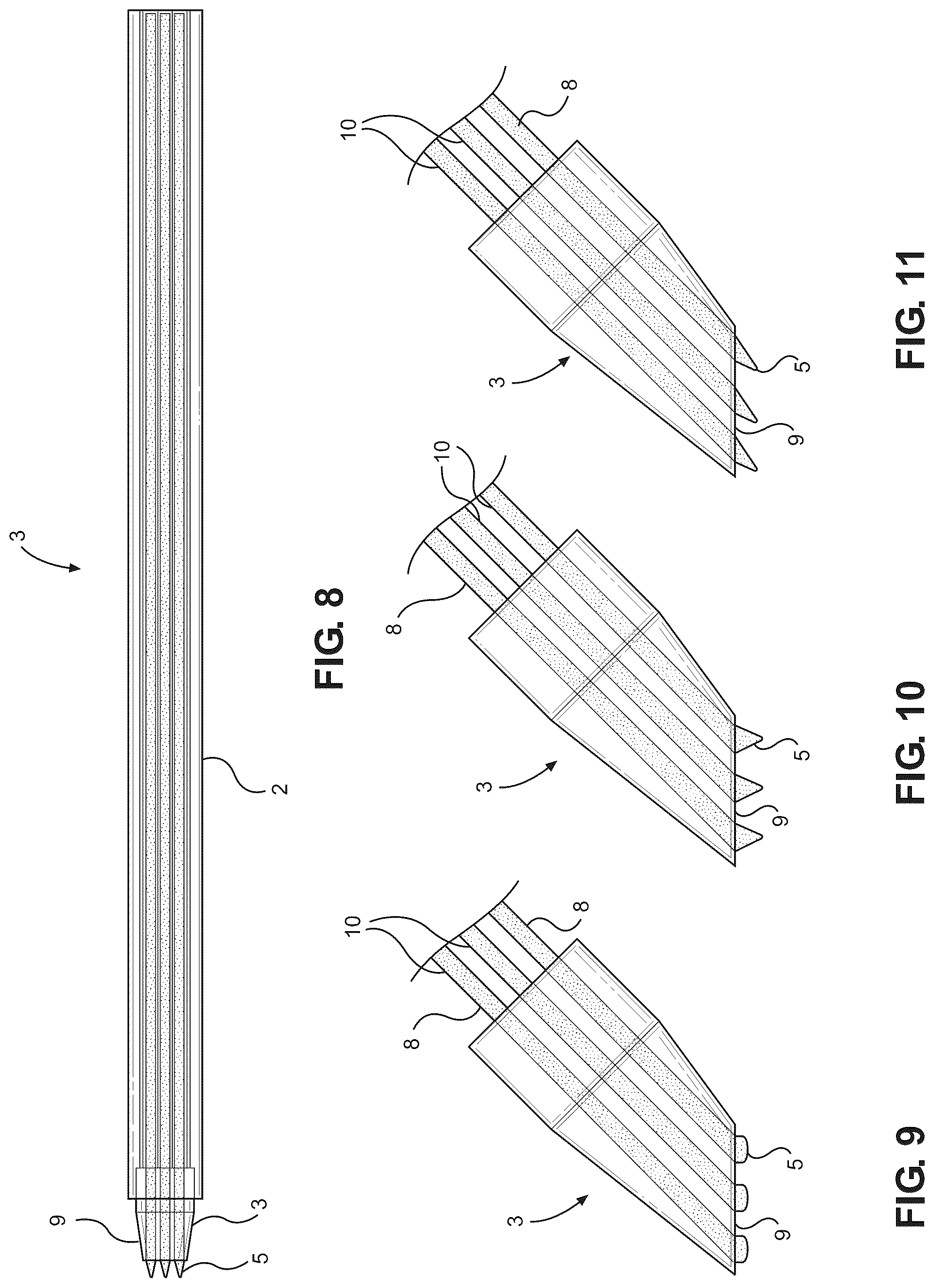 Patent US12304232 Figure 3 – Multi-cartridge pen devices and writing instruments