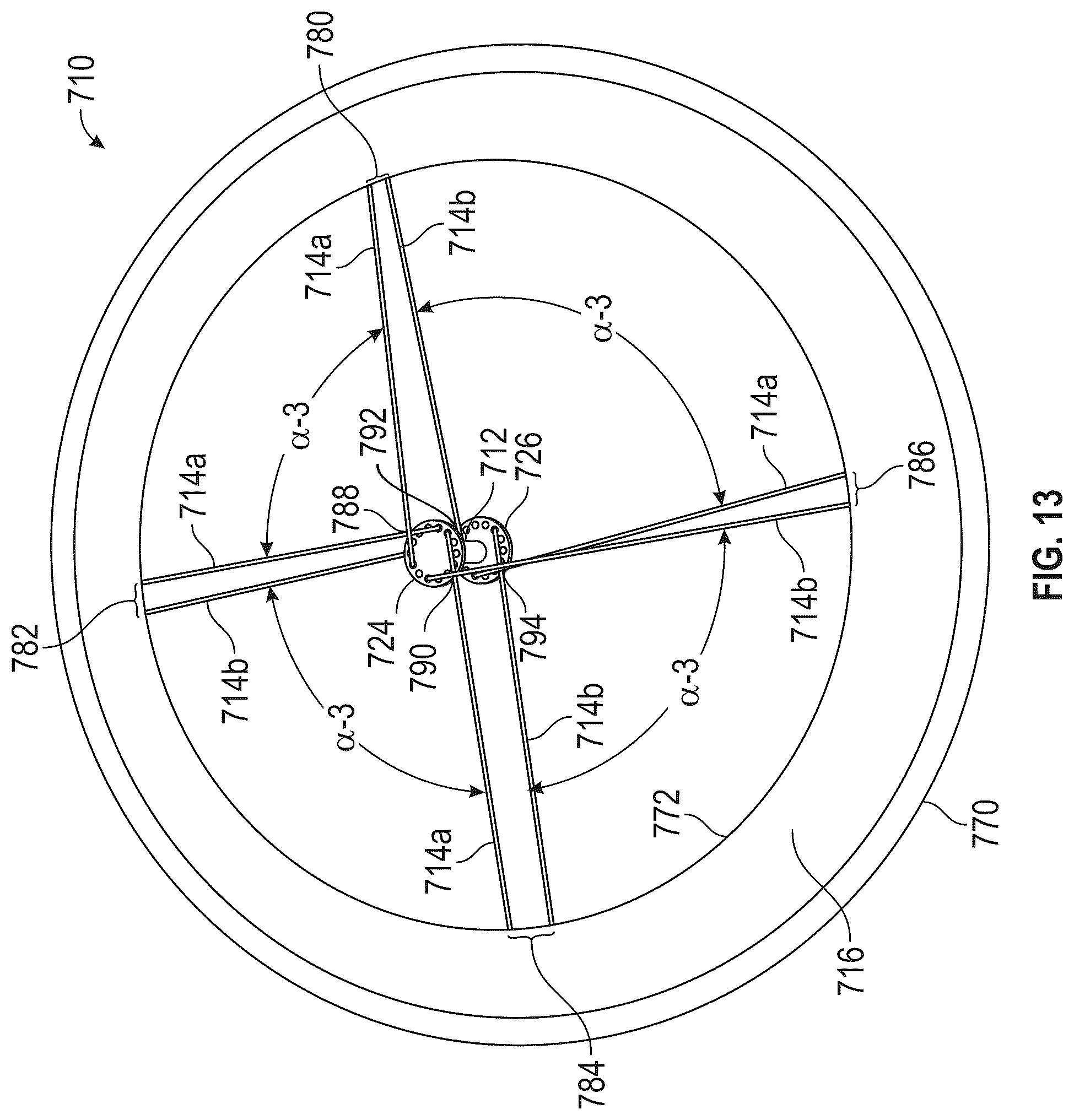 Patent US12304236 Figure 12 – Bicycle hub and spoke arrangement