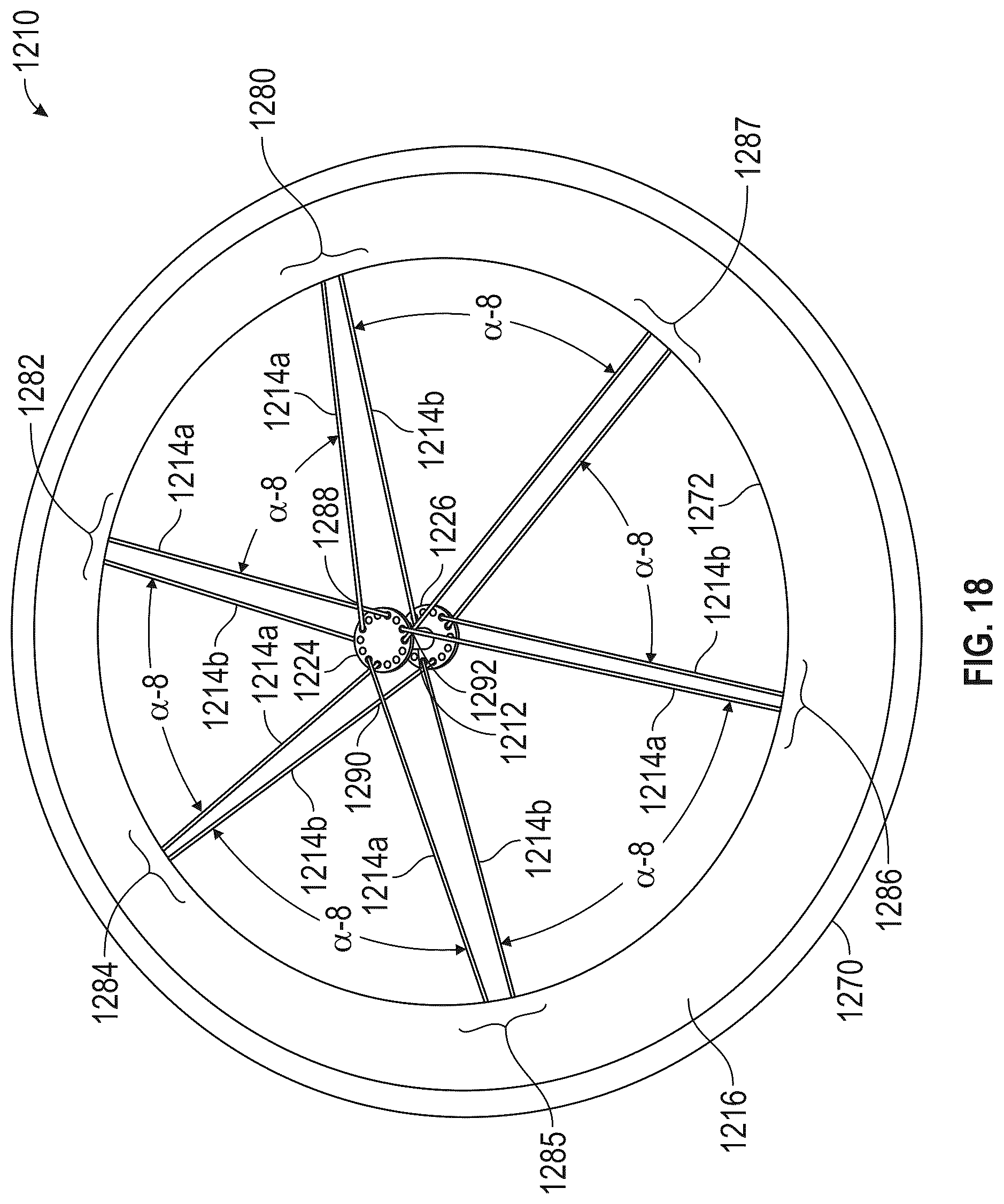 Patent US12304236 Figure 17 – Bicycle hub and spoke arrangement