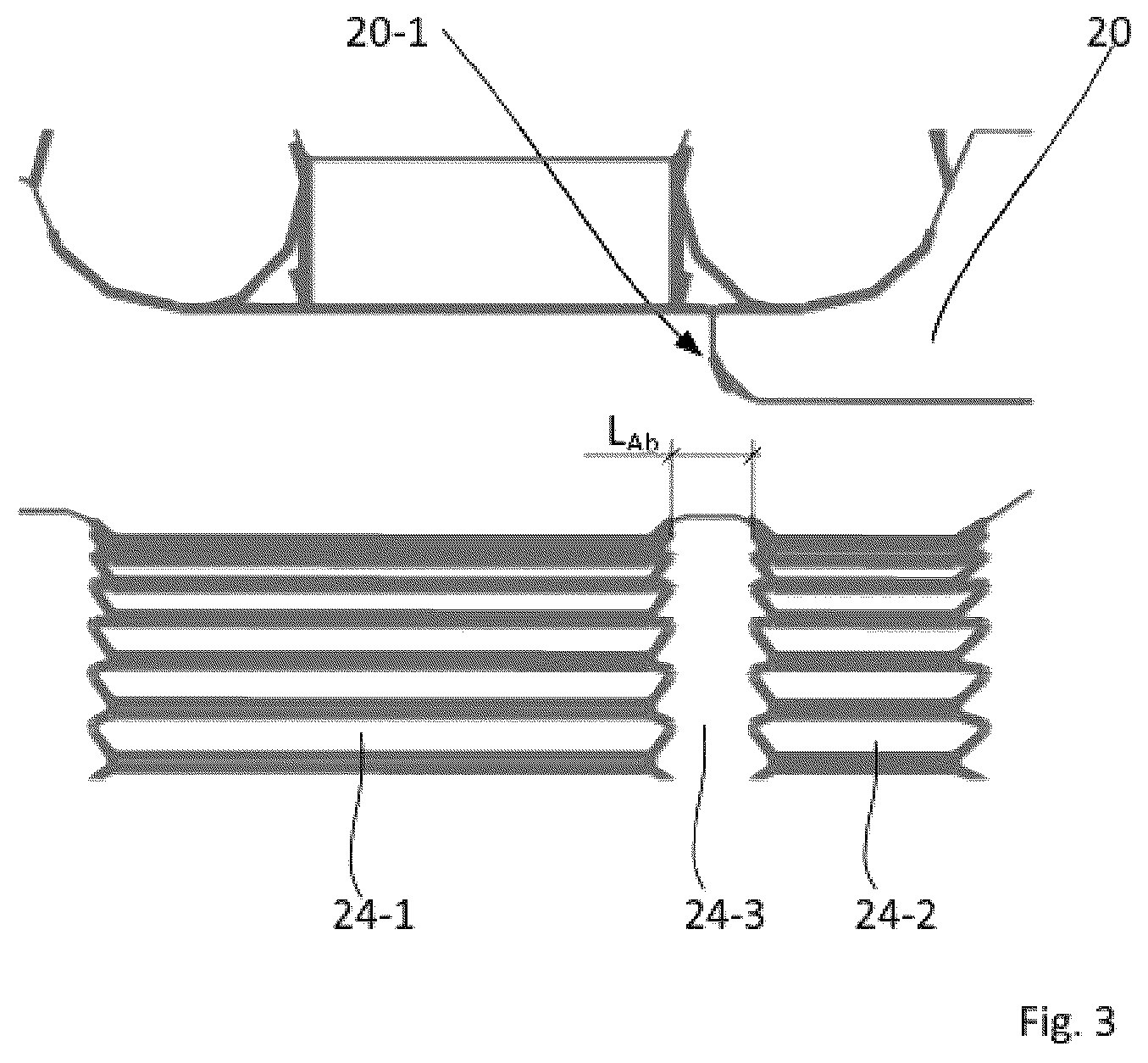 Patent US12304237 Figure 3 – Wheel bearing unit for a motor vehicle and motor vehicle