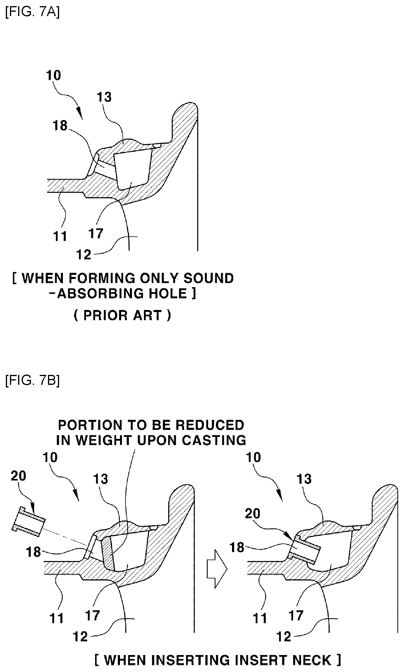 Patent US12304239 Figure 7 – Vehicle wheel having adjustable insert neck and method for manufacturing the same