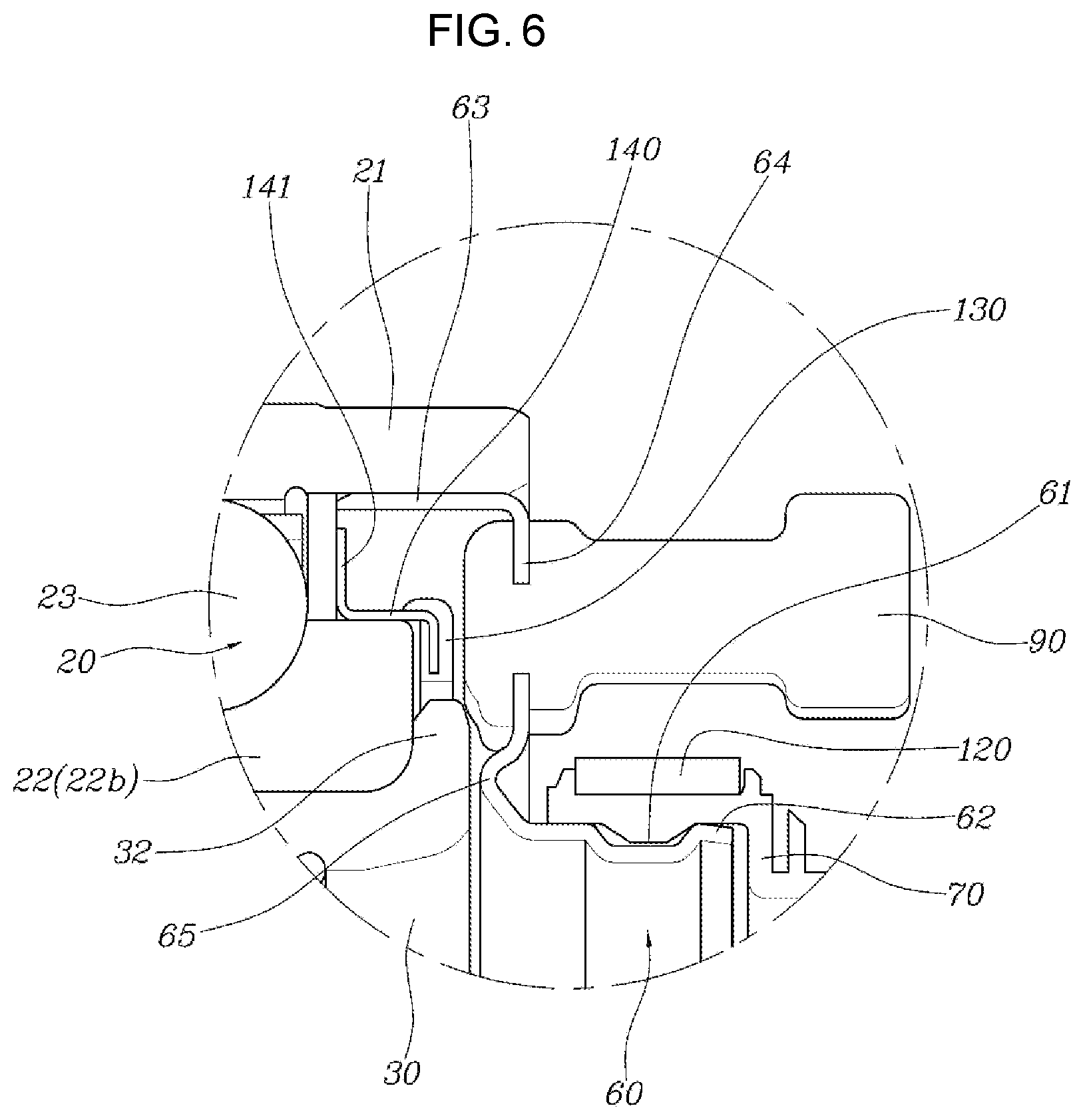 Patent US12304240 Figure 6 – Hub built-in type drive axle