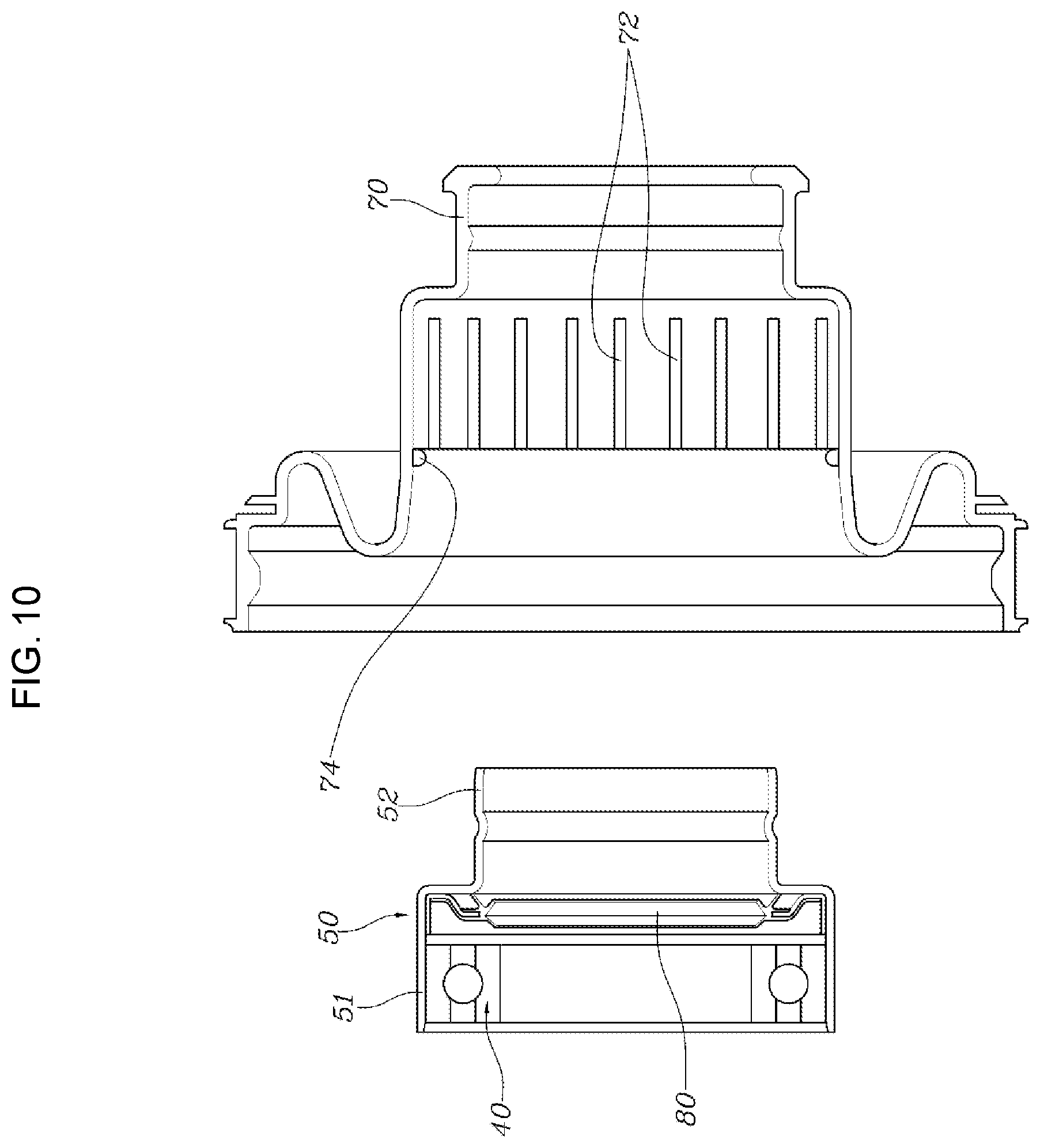 Patent US12304240 Figure 10 – Hub built-in type drive axle