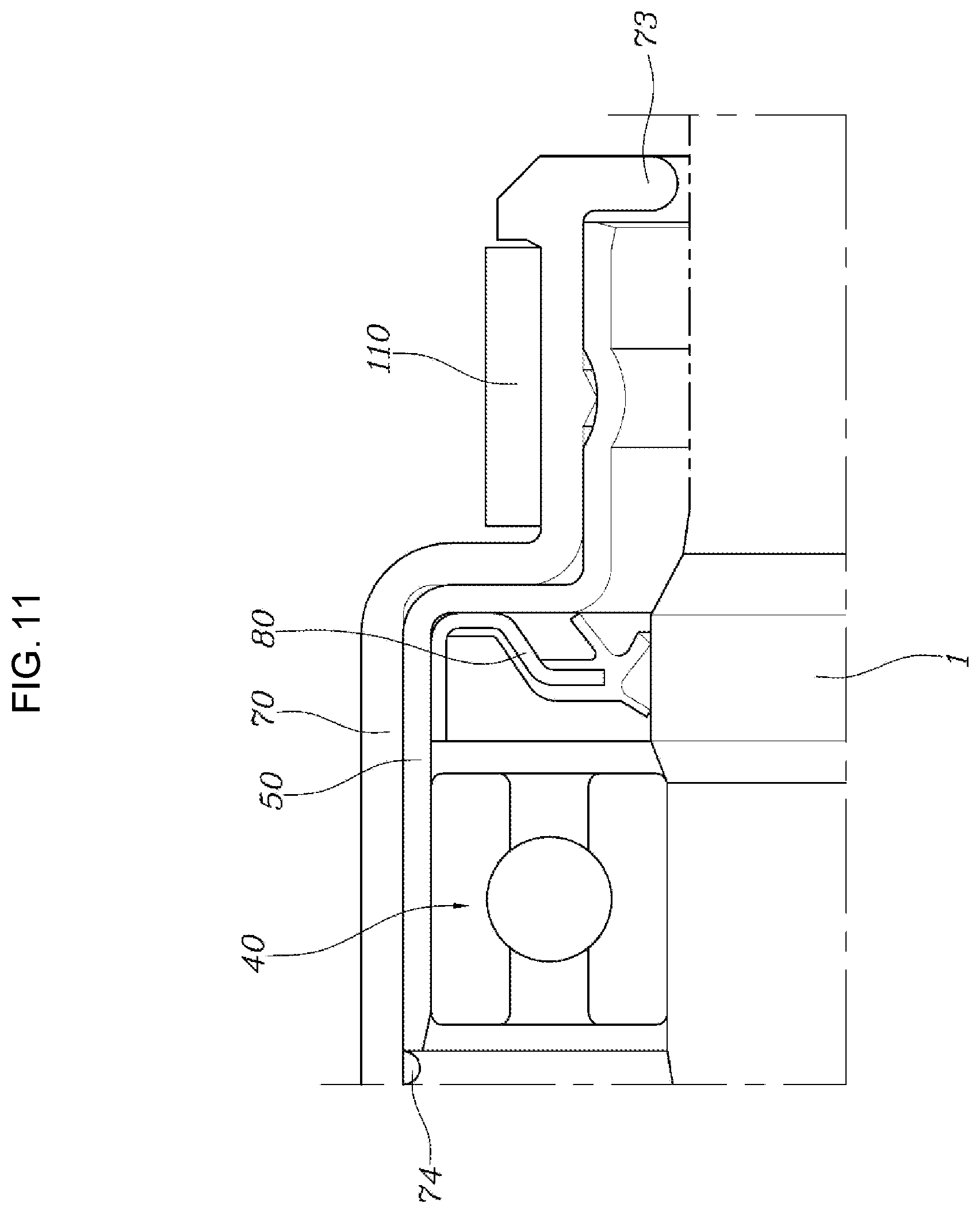 Patent US12304240 Figure 11 – Hub built-in type drive axle