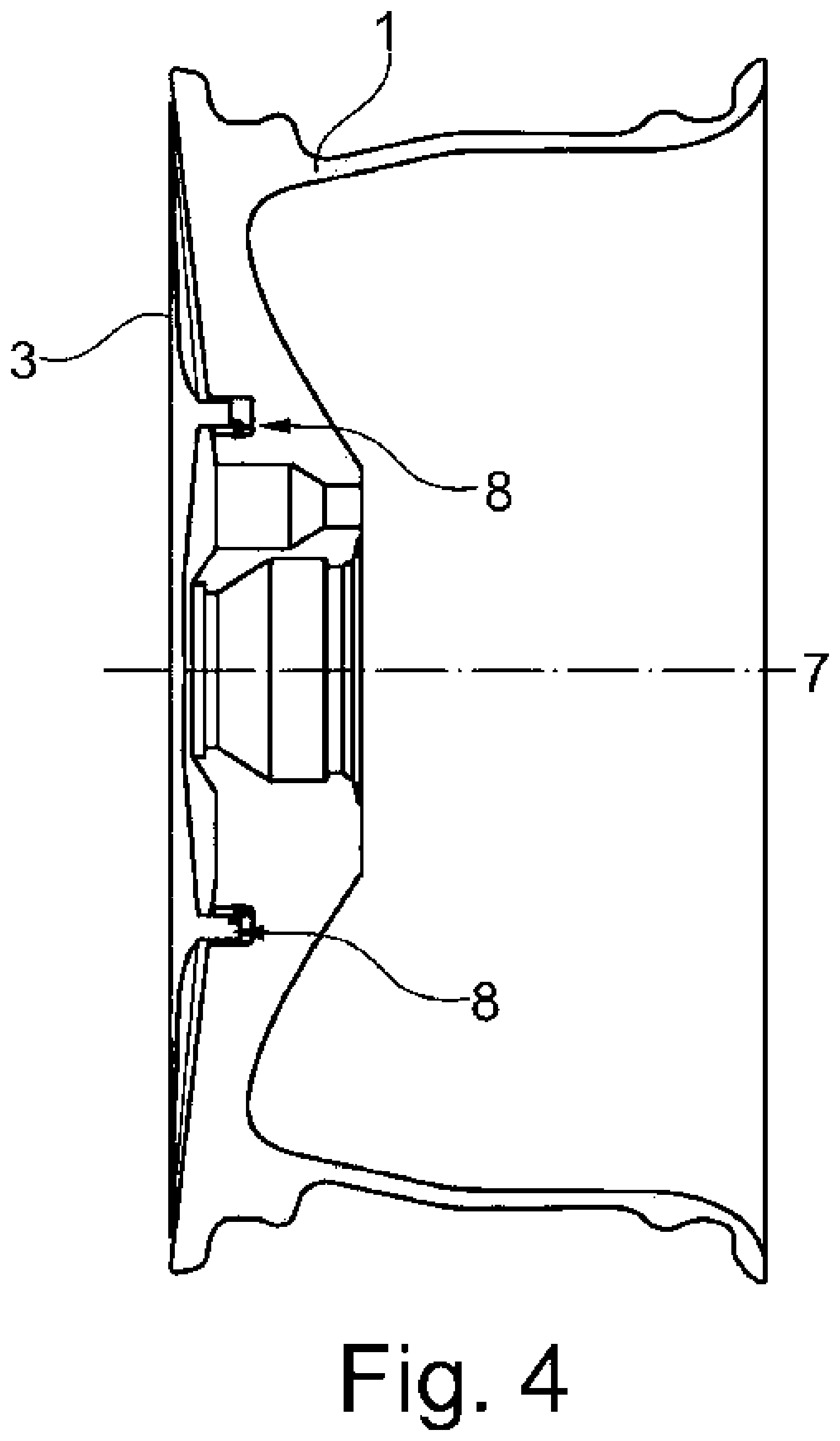 Patent US12304243 Figure 4 – Wheel rim assembly