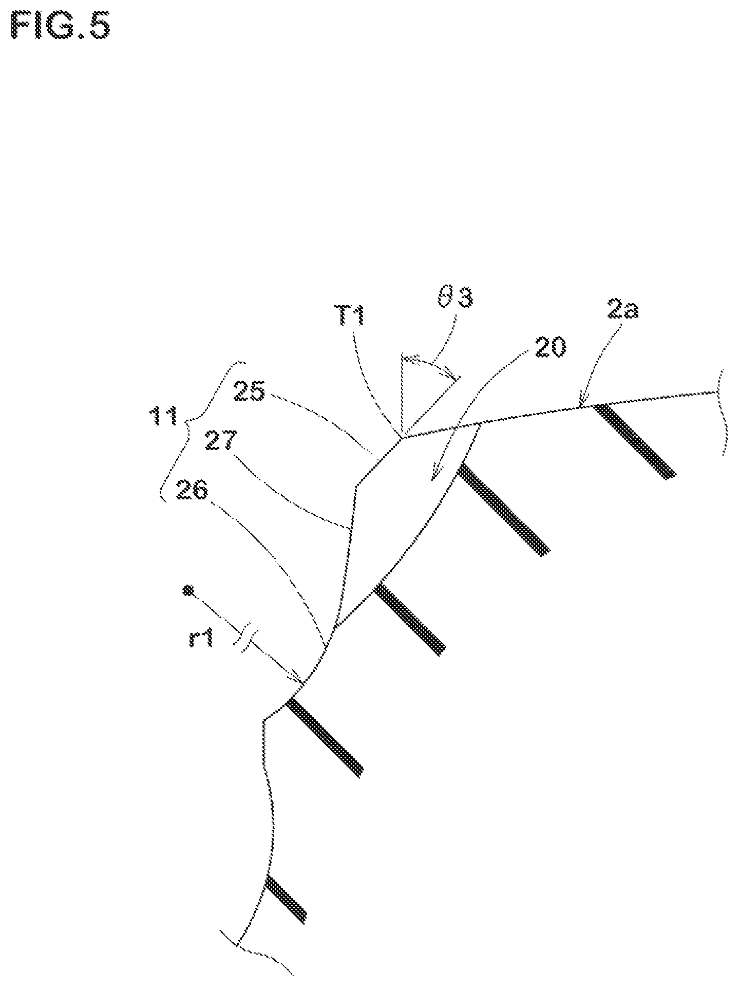 Patent US12304248 Figure 5 – Retread tire